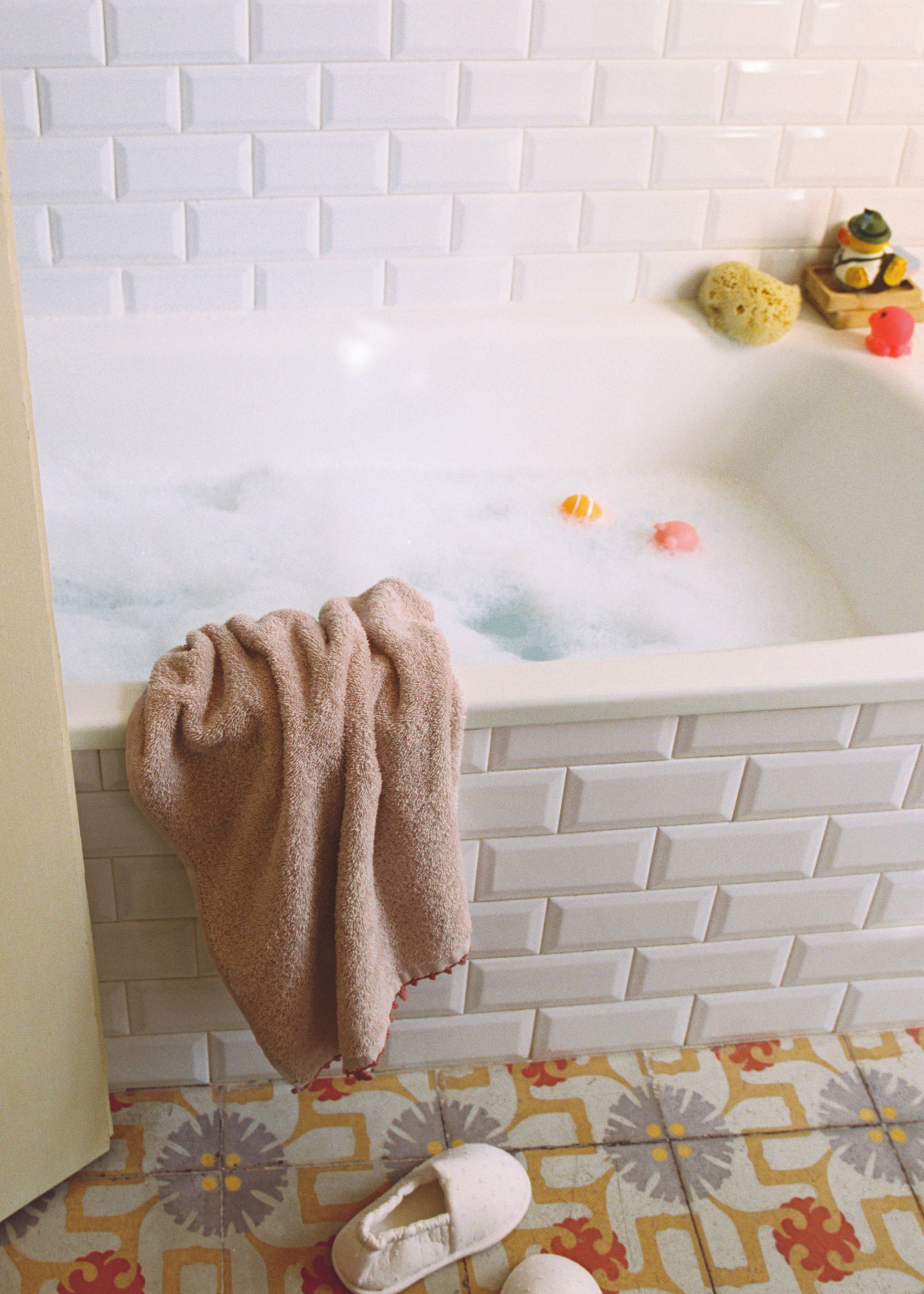 Kroşe detaylı çocuk banyo havlusu - Ürün detayı 6