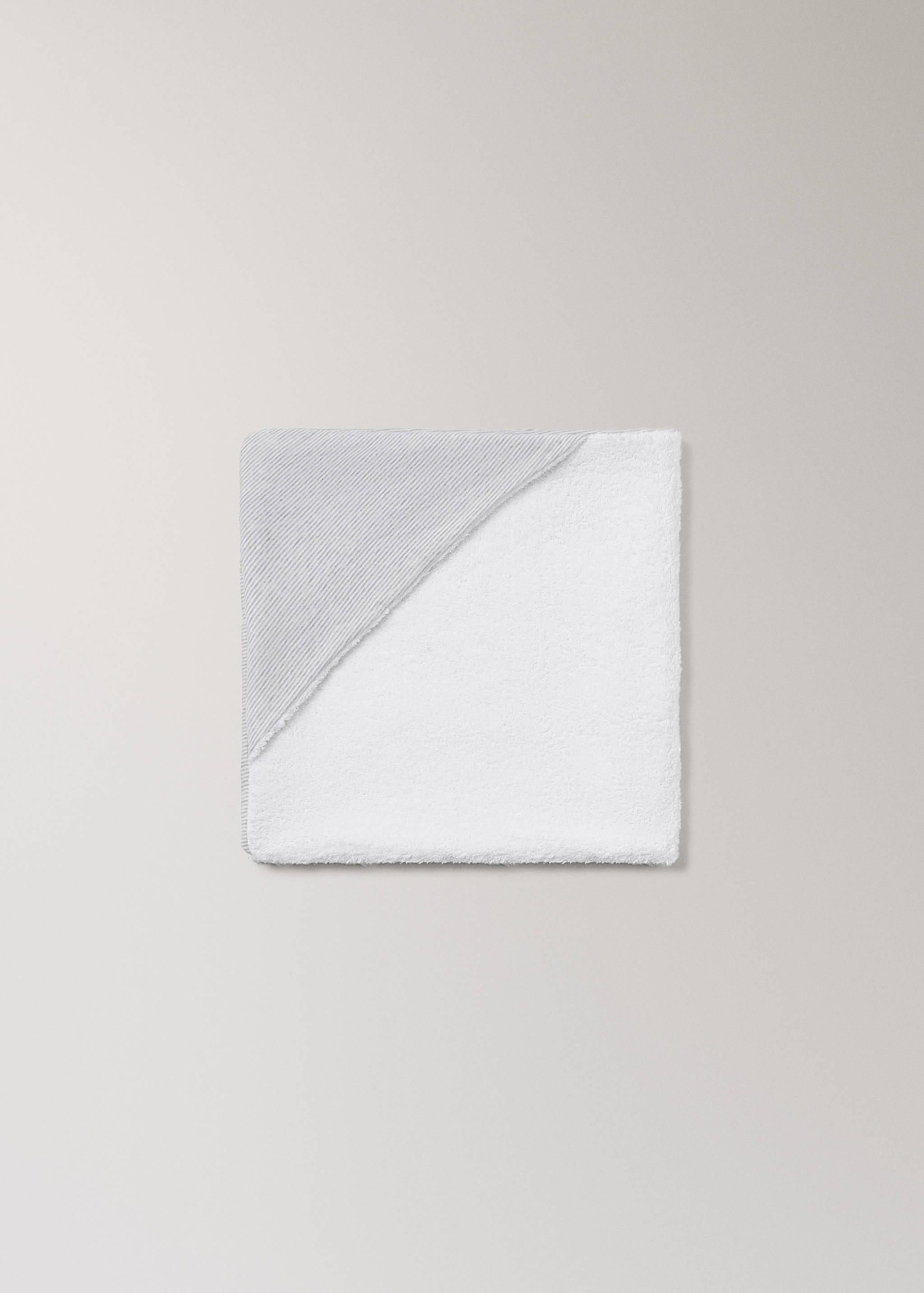 Dvobojna prugasta dječja pelerina za kupanje - Detalji artikla 1