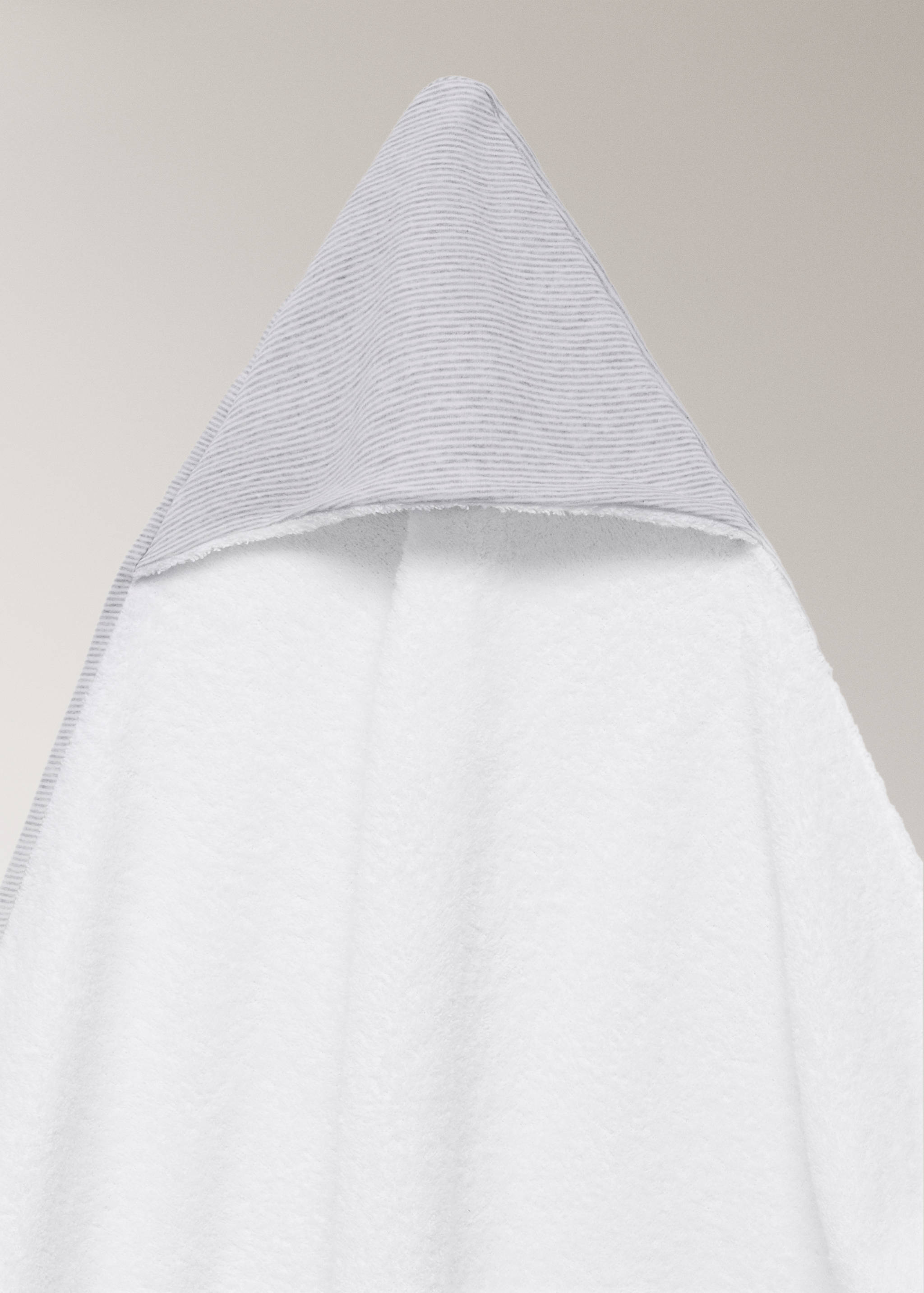 Dvobojna prugasta dječja pelerina za kupanje - Detalji artikla 3