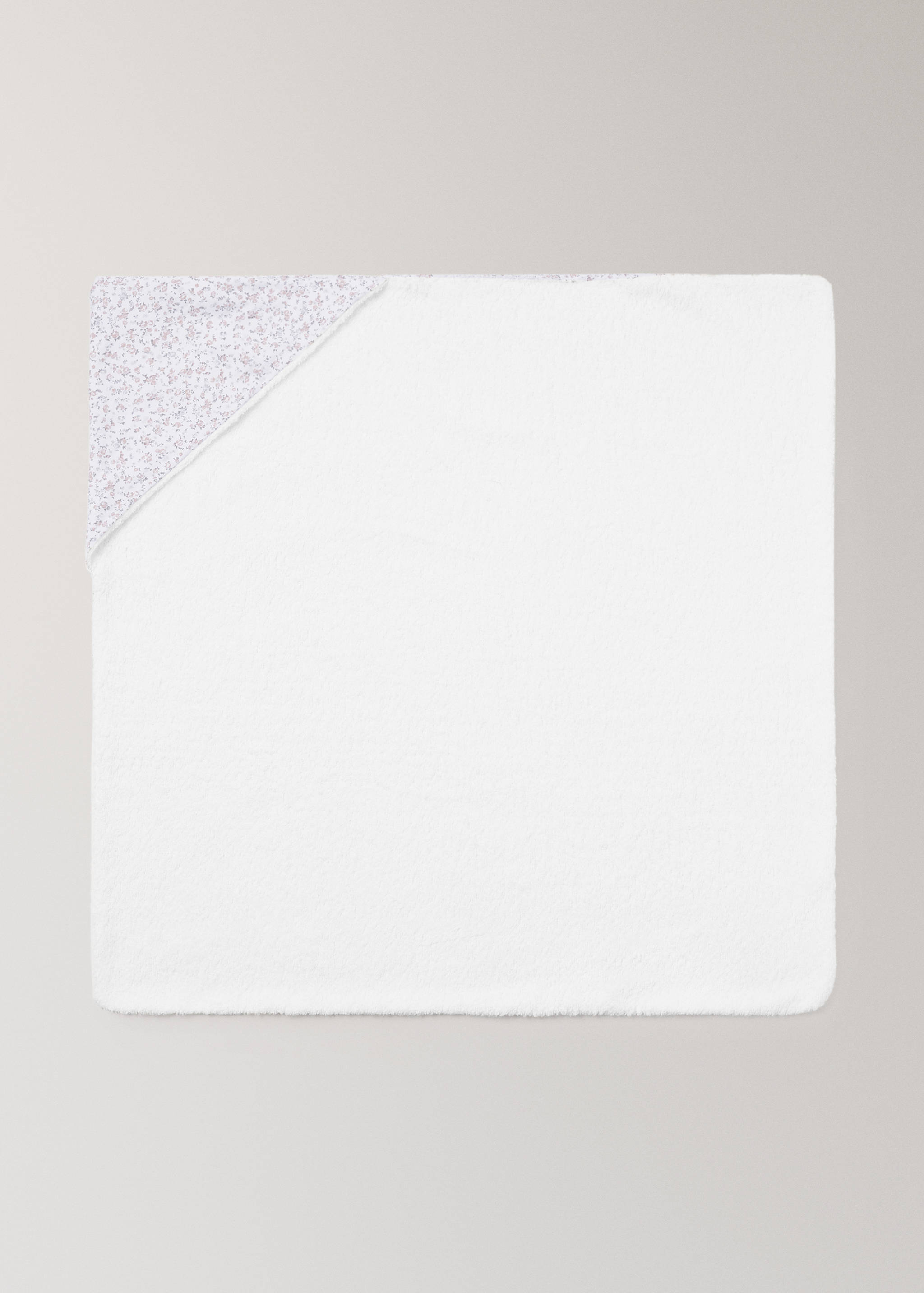 Children’s bath cape with mini-flower print - Article without model