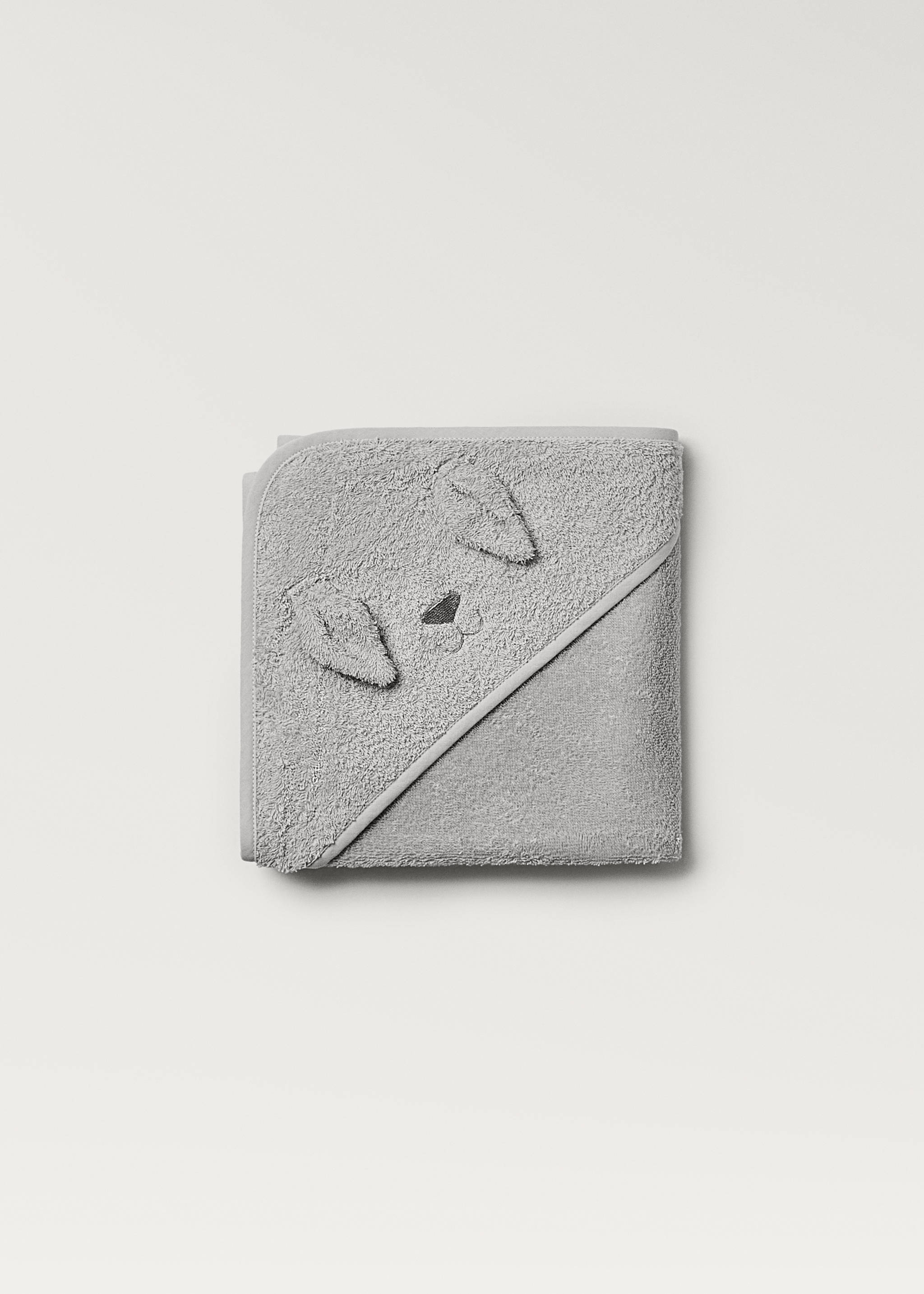 Badcape för barn med huva och öron i frotté - Detaljer om artikeln 1