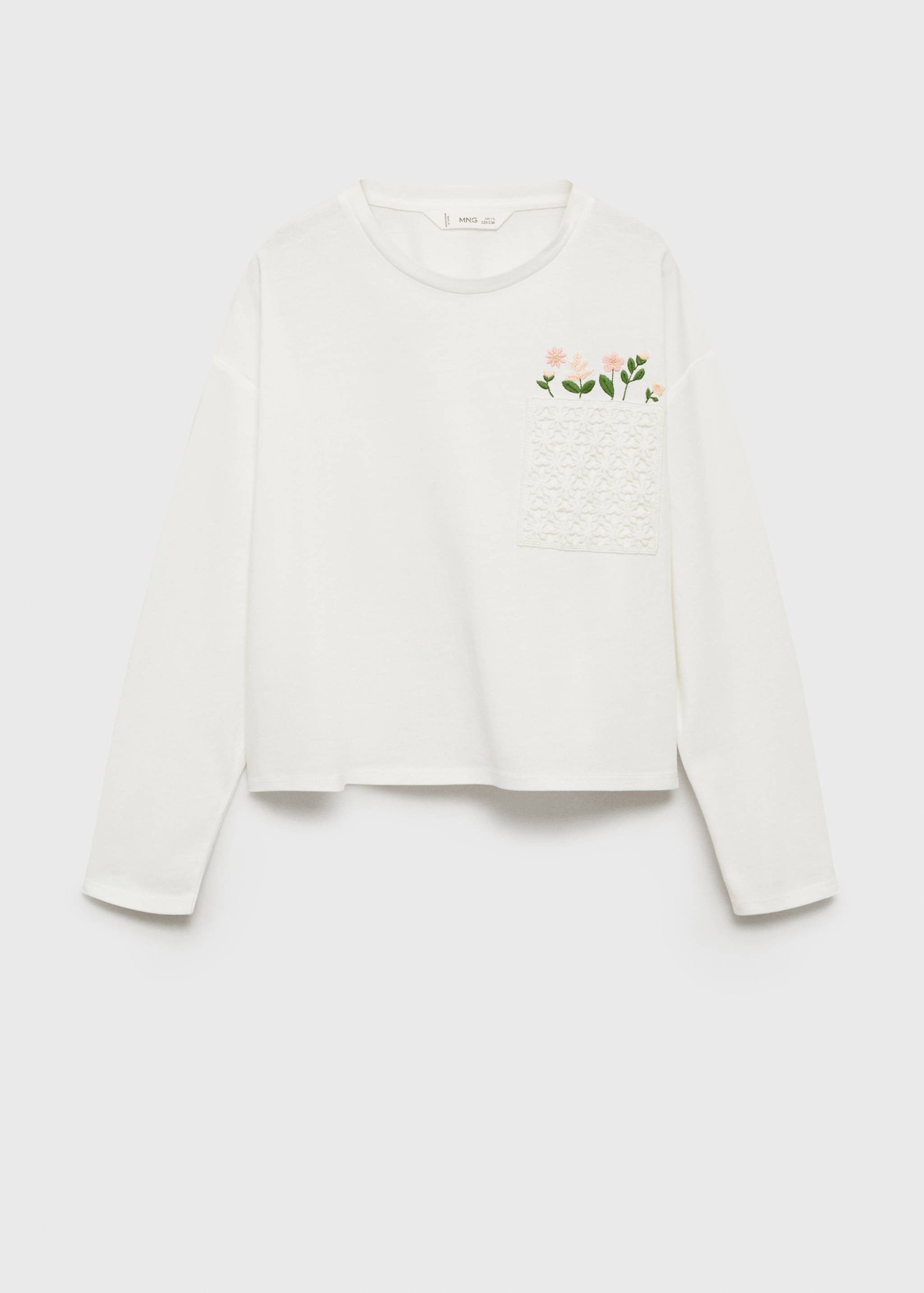T-shirt détails brodés - Article sans modèle