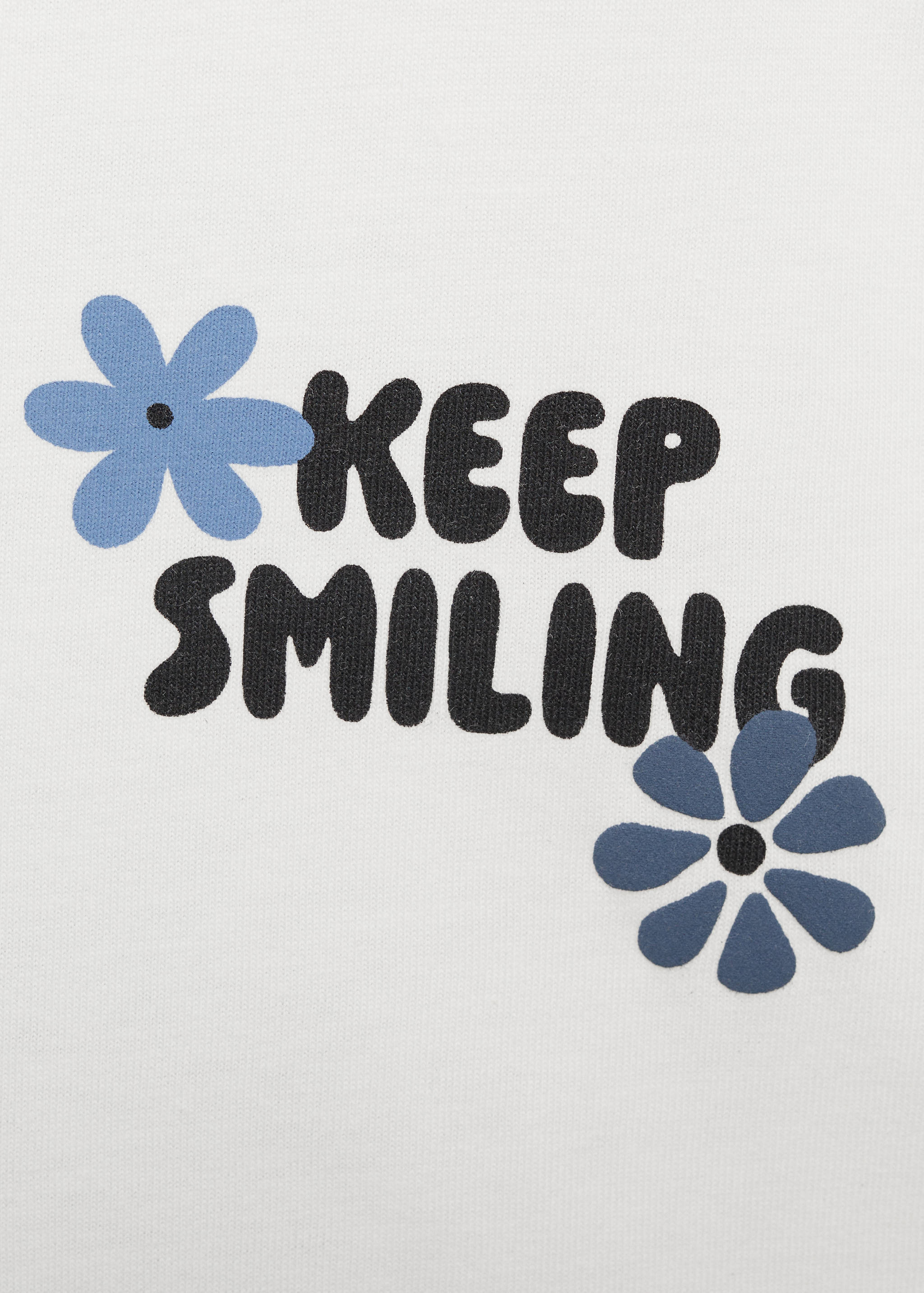 Cotton t-shirt with printed message - Details of the article 8