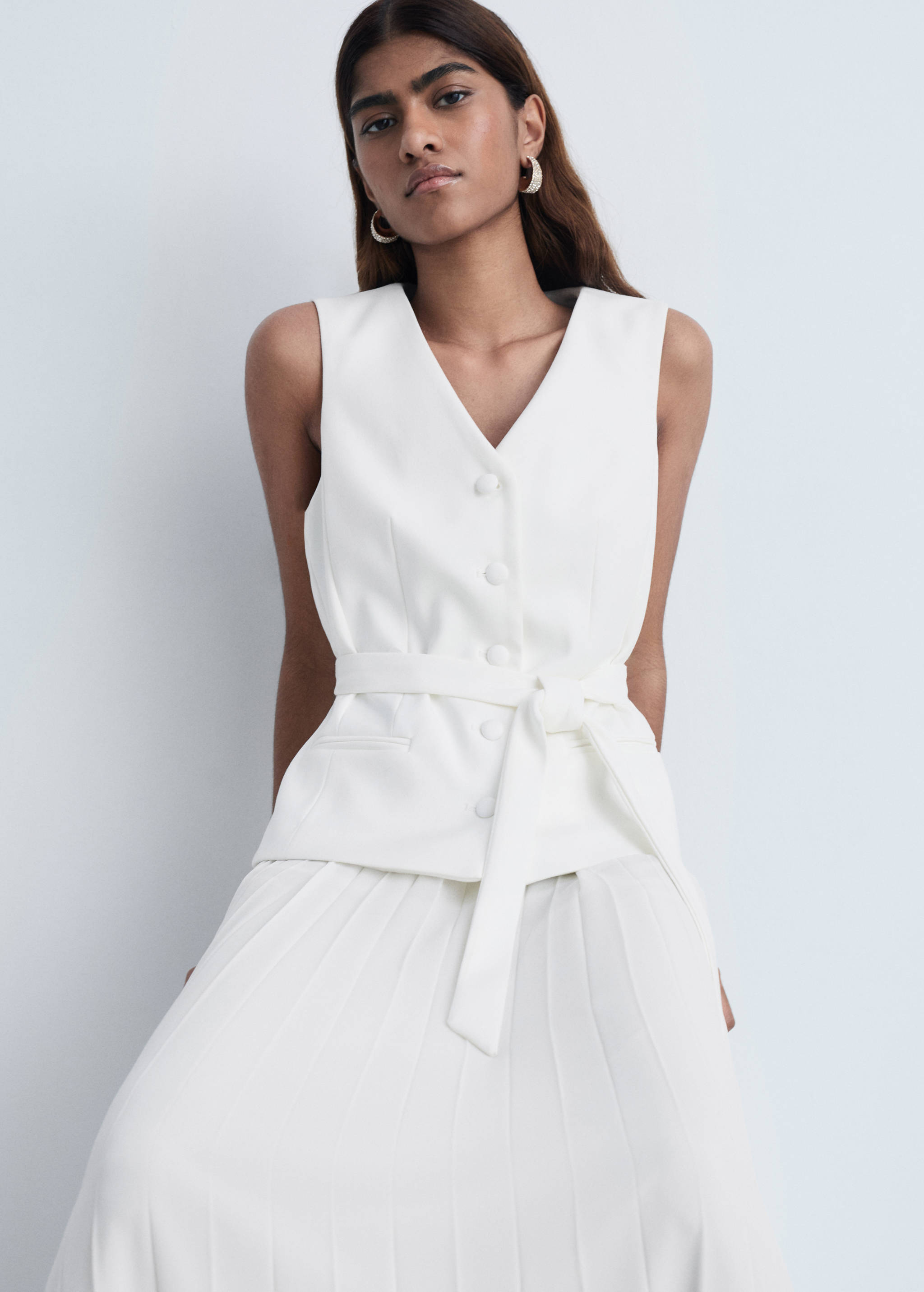 Vestido chaleco combinado - Detalle del artículo 2