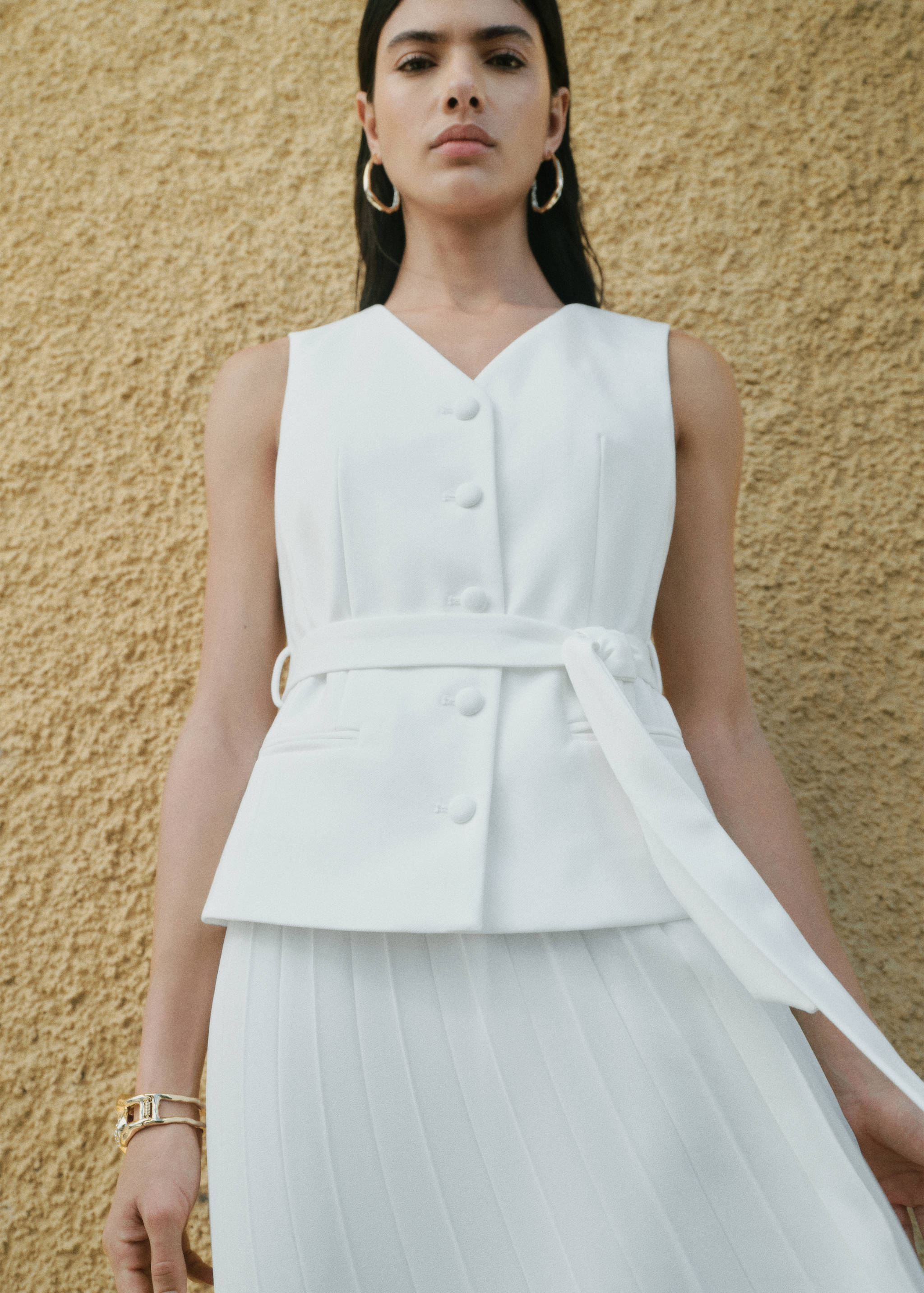 Vestido chaleco combinado - Detalle del artículo 7