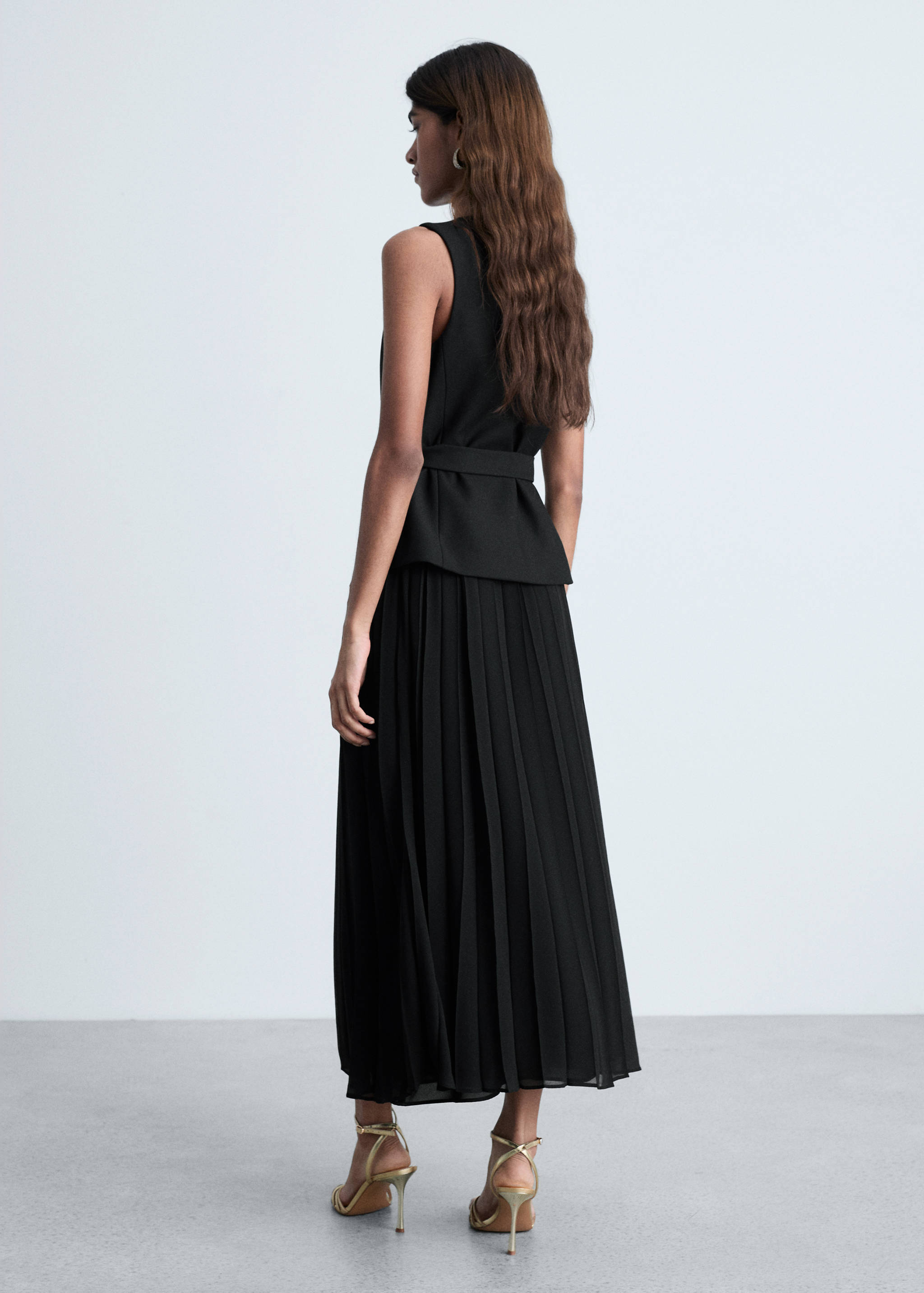 Vestido chaleco combinado - Reverso del artículo