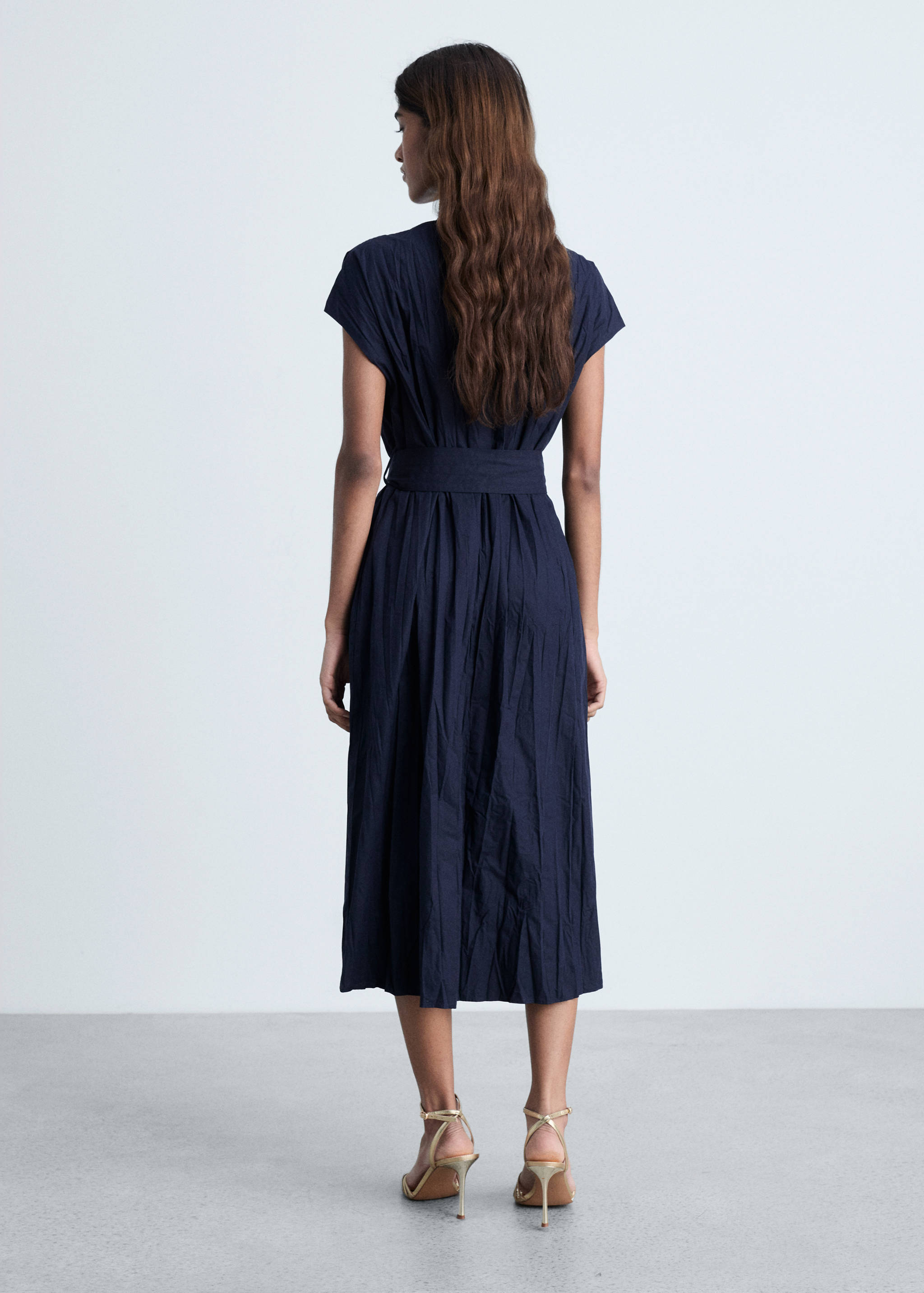 Textured bow dress - Reverse of the article