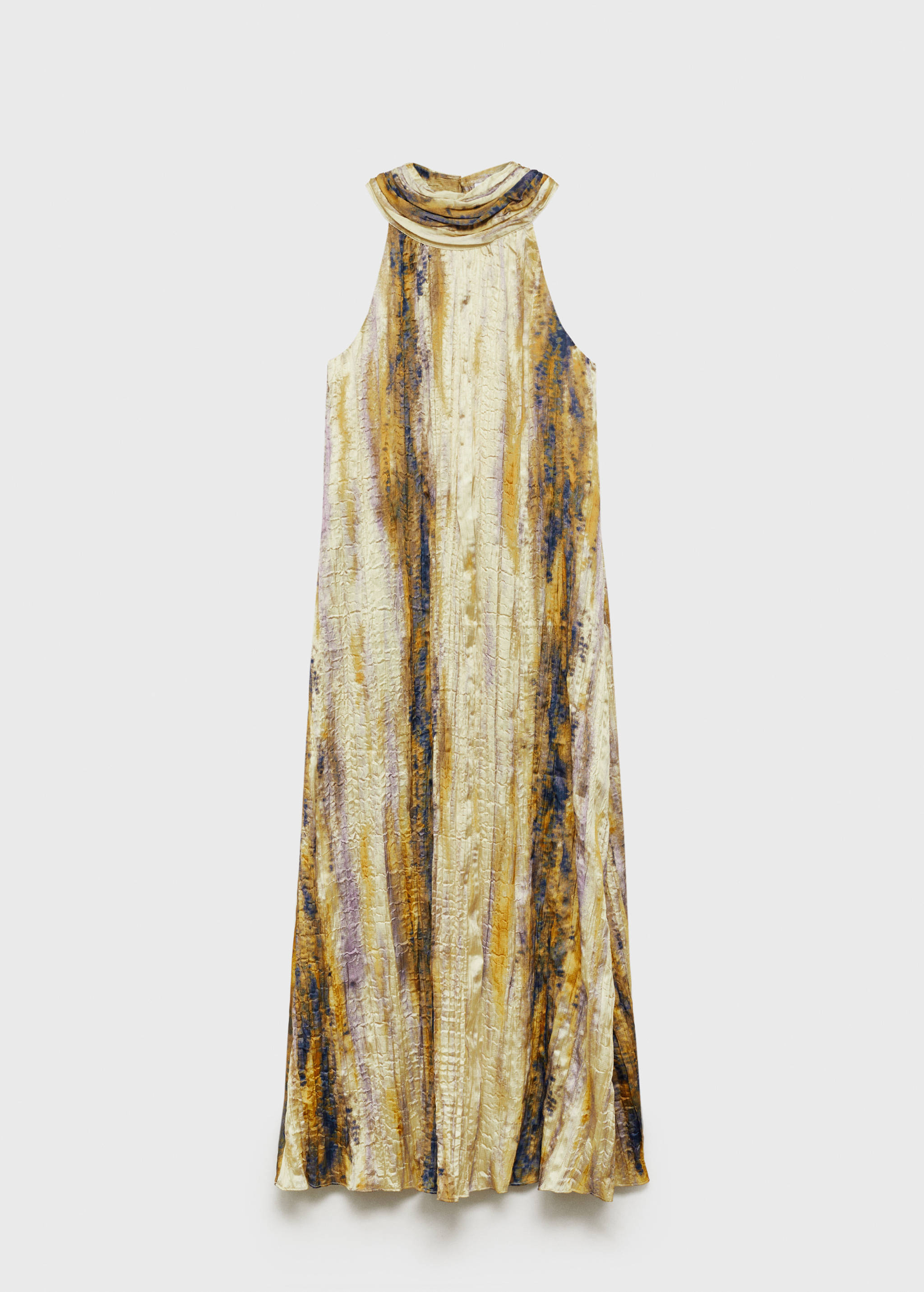 Vestido largo satinado textura - Artículo sin modelo