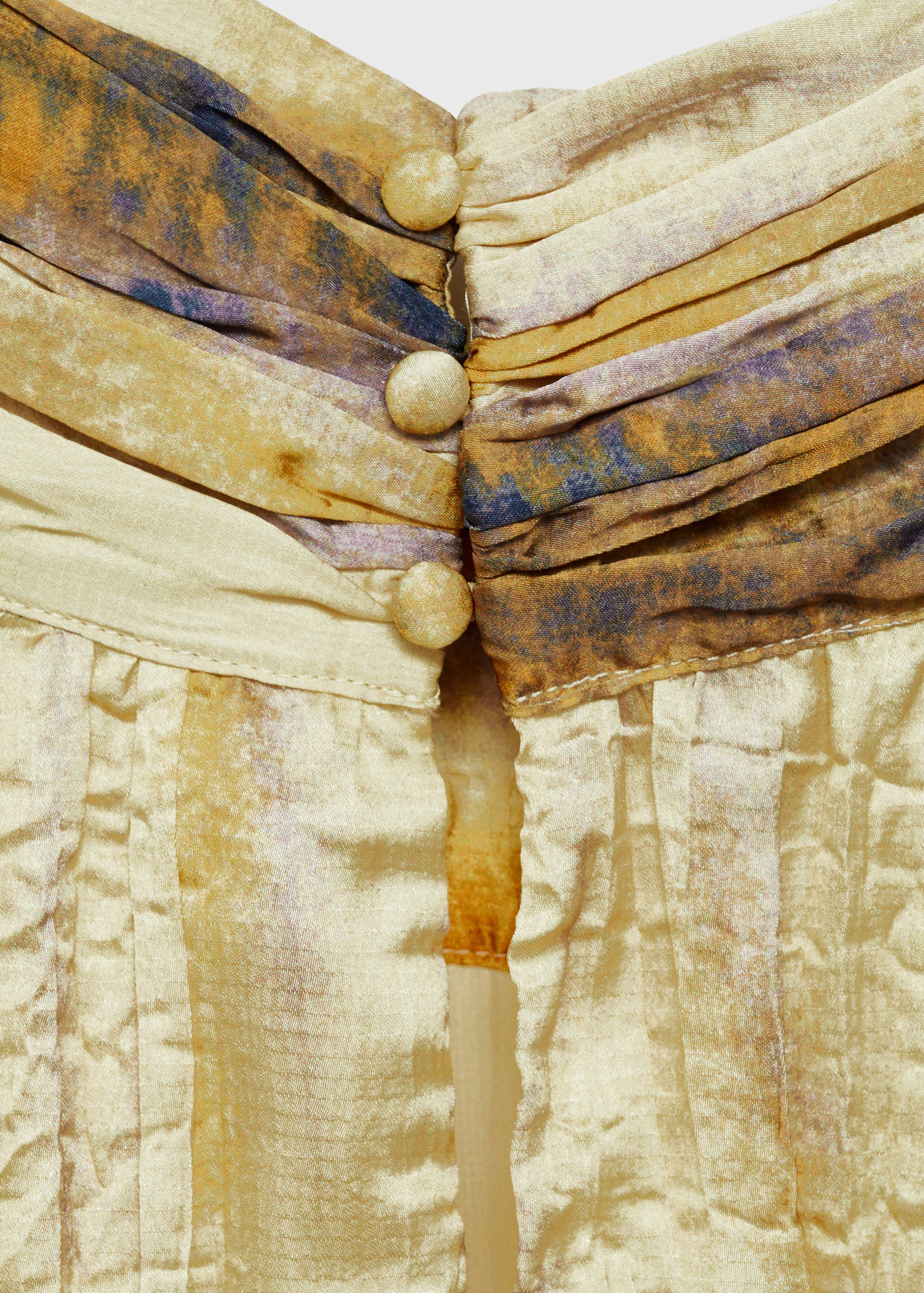 Vestido largo satinado textura - Detalle del artículo 8