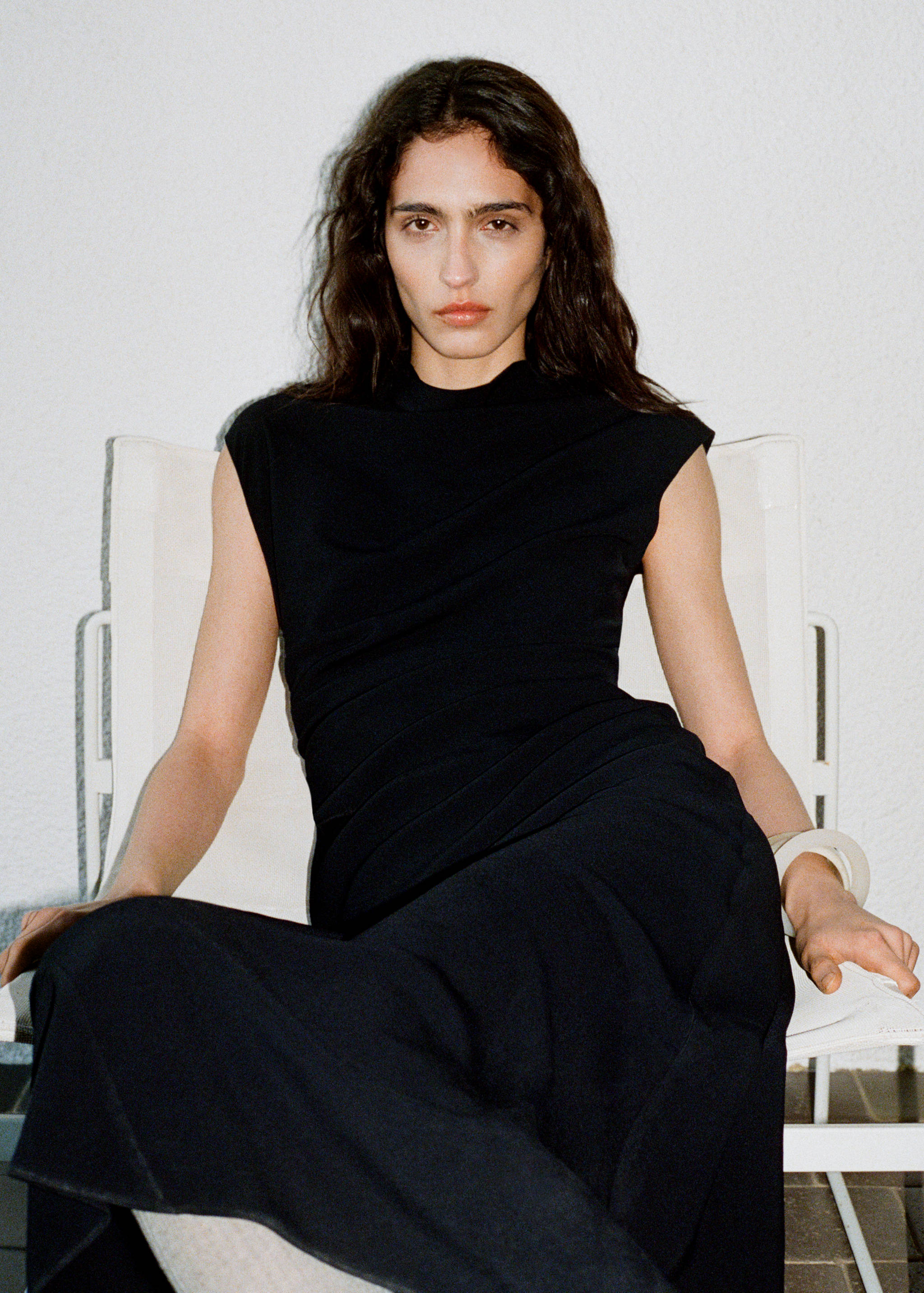 Robe évasée taille drapée - Détail de l'article 7