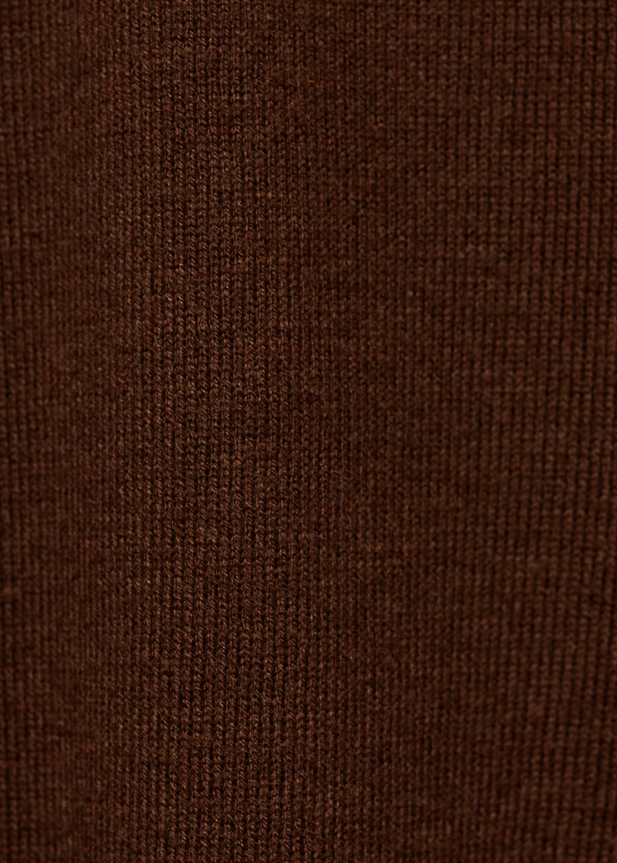 V-neck knit sweater — Chocolate