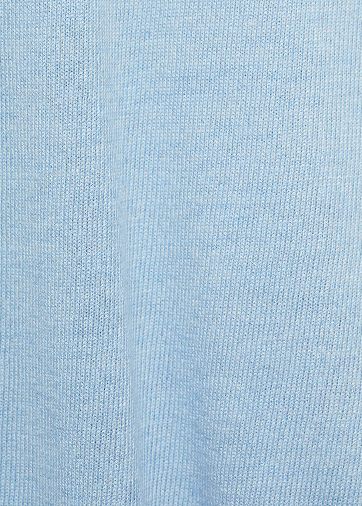 V-neck knit sweater — Sky Blue
