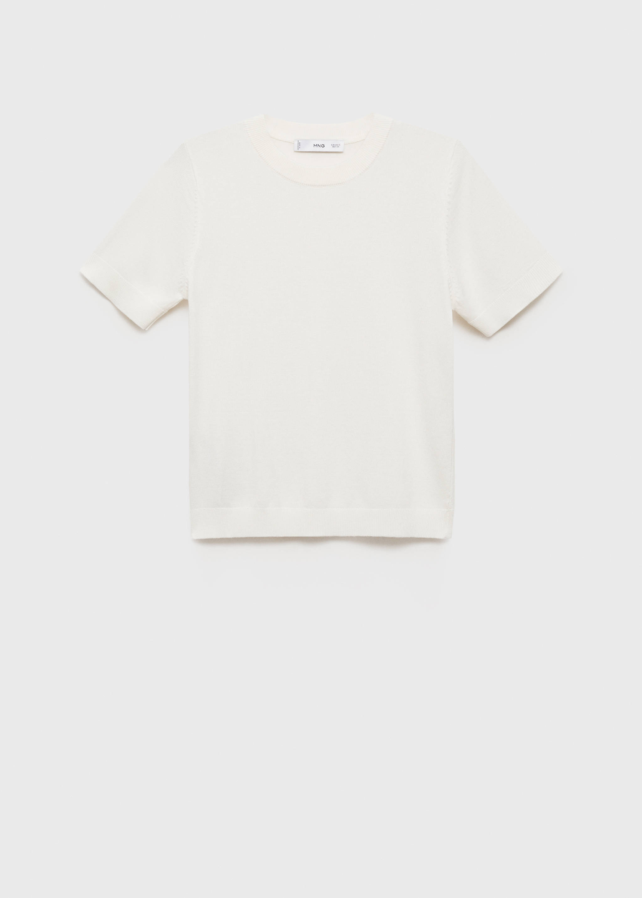 Camisola de malha fina com manga curta - Artigo sem modelo