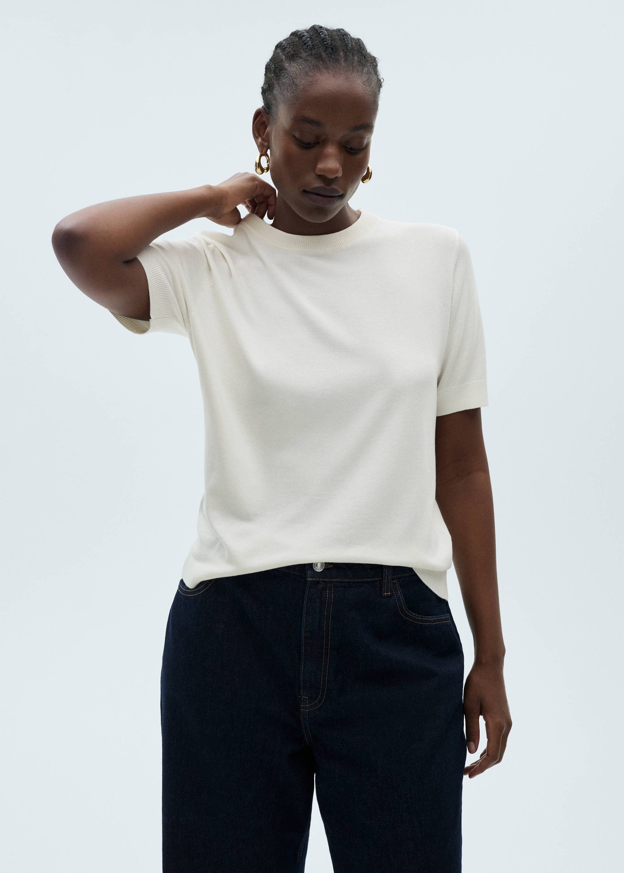 Camisola de malha fina com manga curta - Pormenor do artigo 5