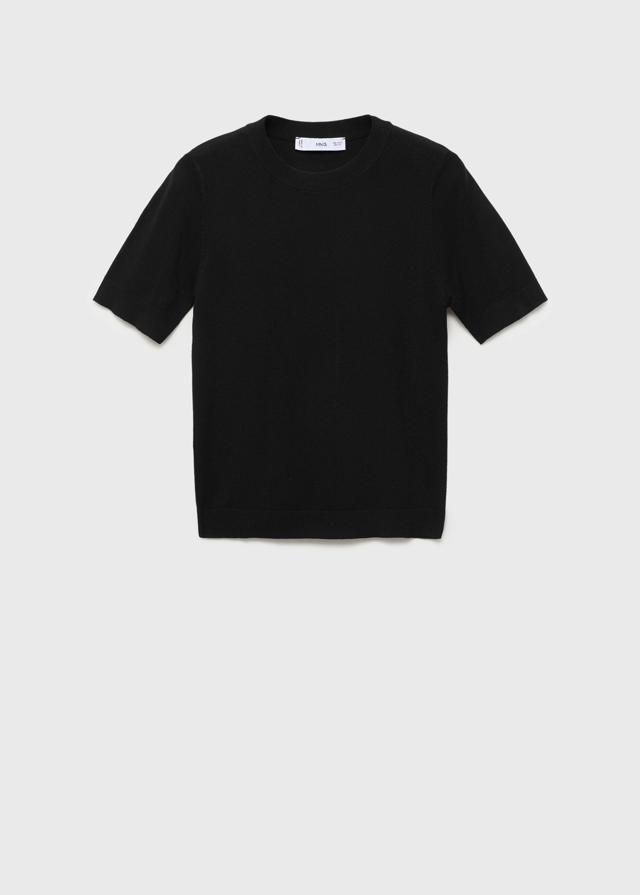 Camisola de malha fina com manga curta - Artigo sem modelo