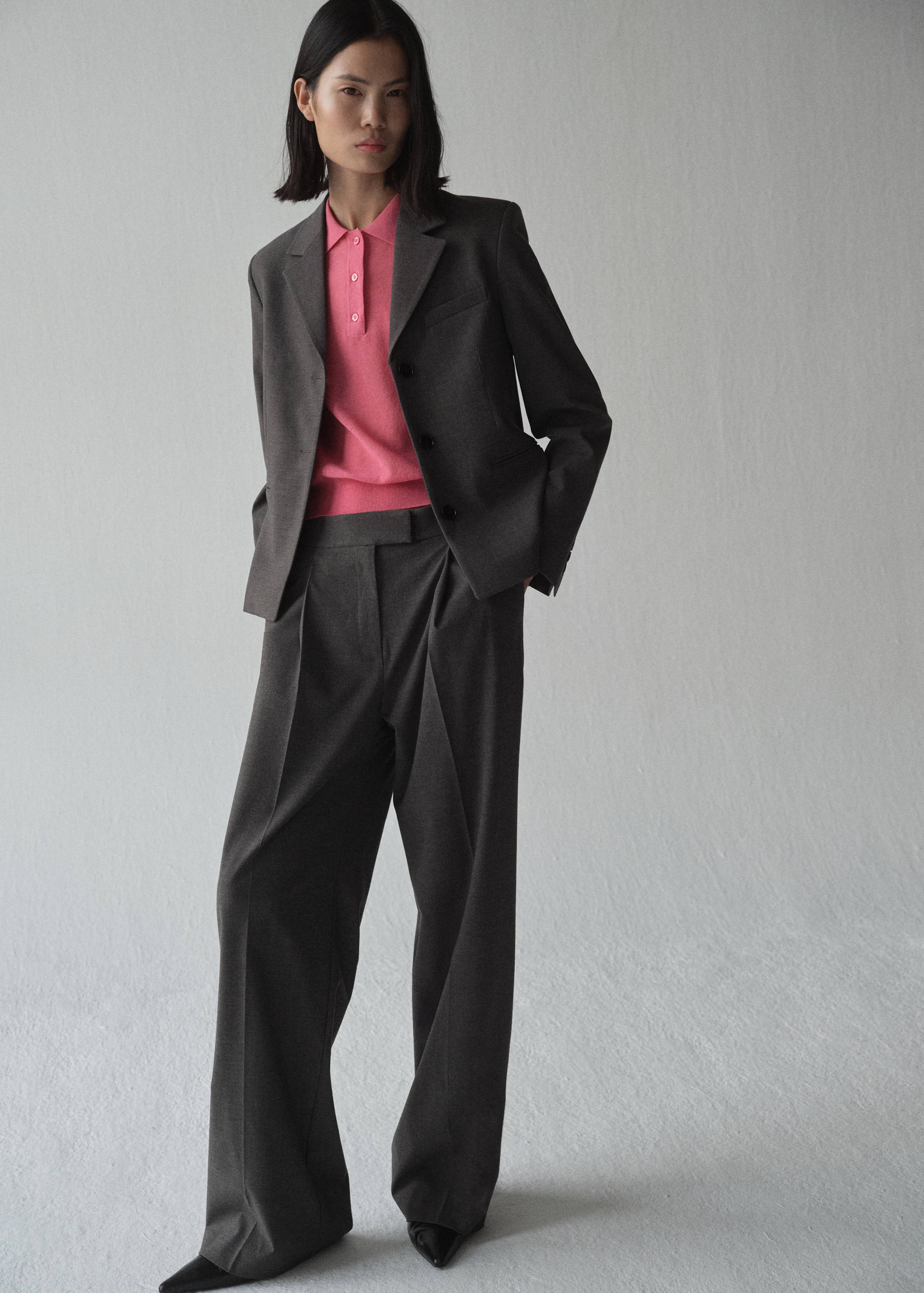 Pull-over maille col polo - Plan général