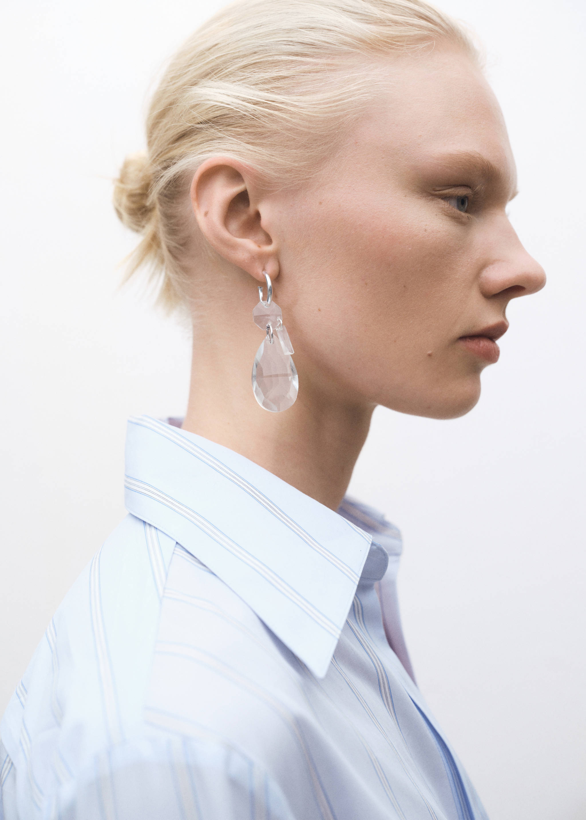 Regular striped cotton shirt - Details of the article 6