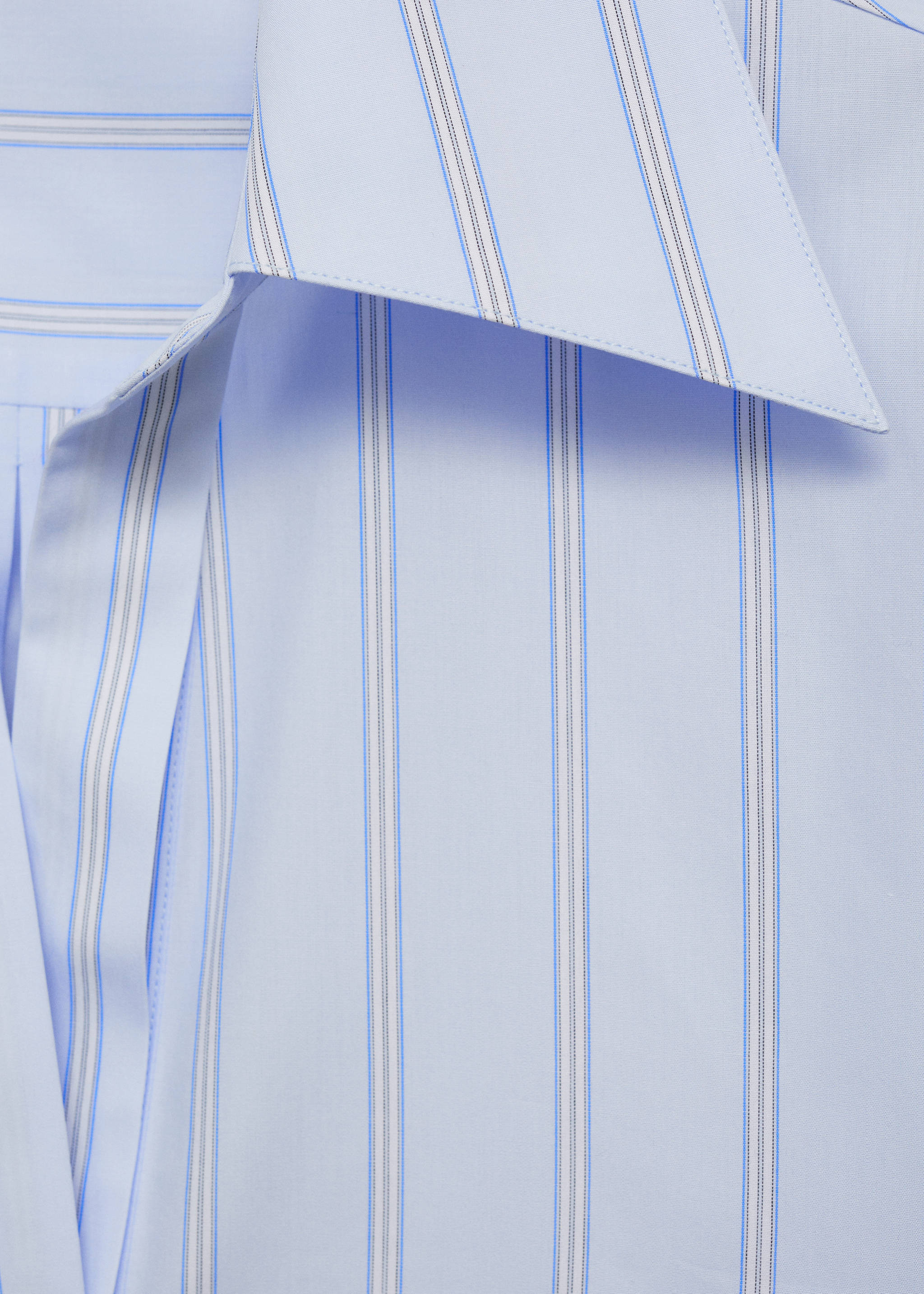 Regular striped cotton shirt - Details of the article 8