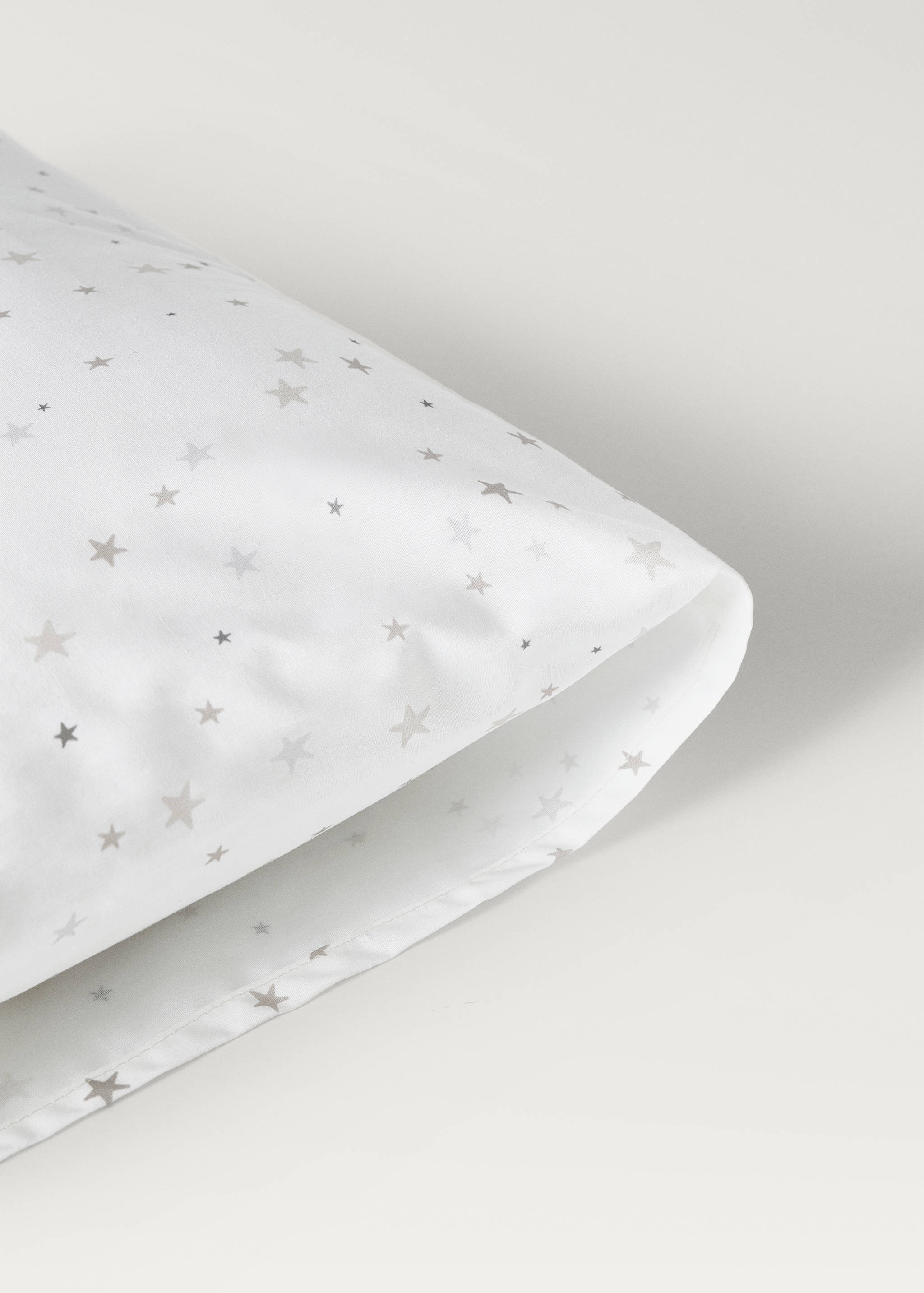 Cotton percale printed pillowcase for cot 30x50 cm - Details of the article 1