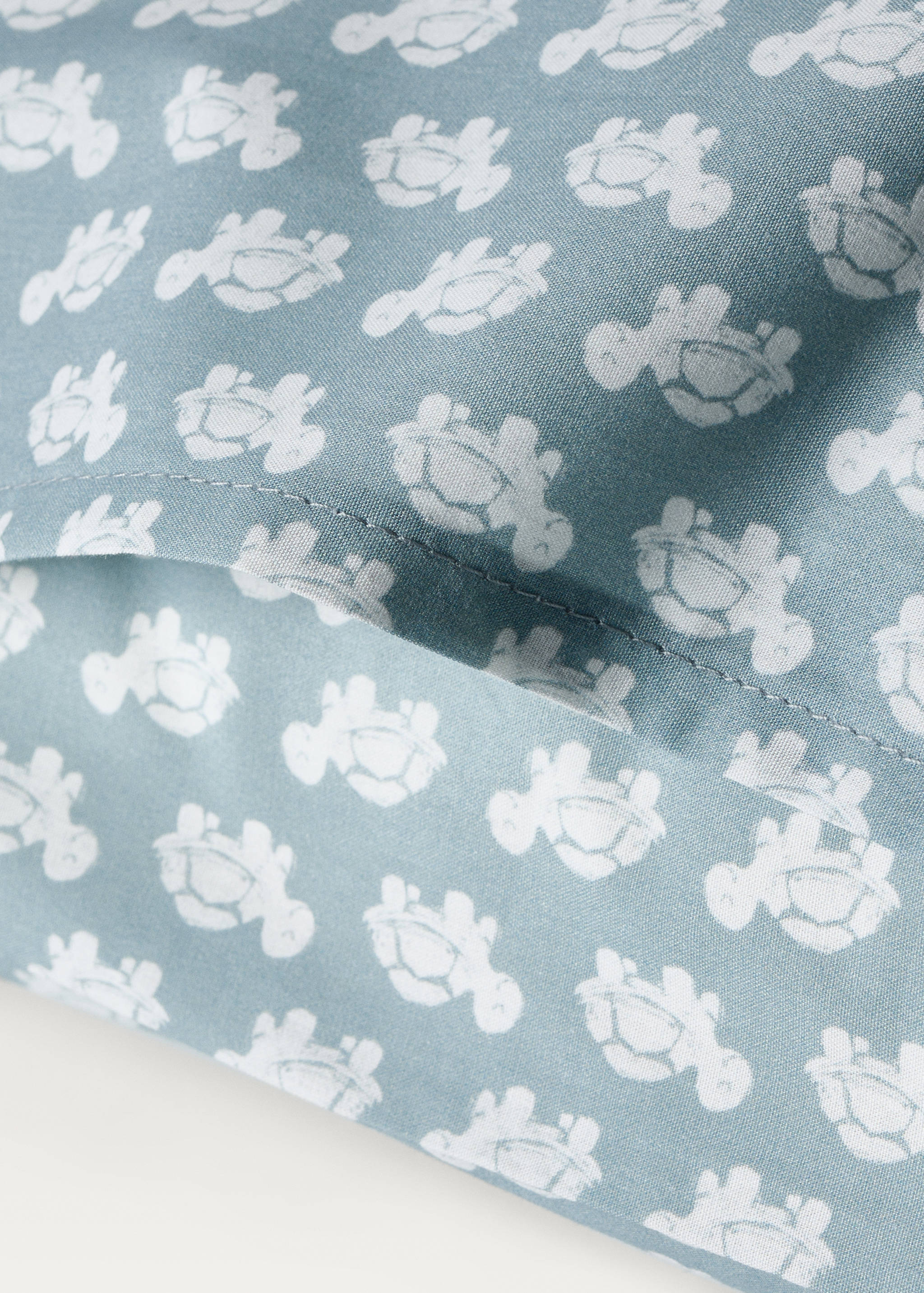 Mönstrat kuddfodral för barn i bomullspercale 50x75 cm - Detaljer om artikeln 1