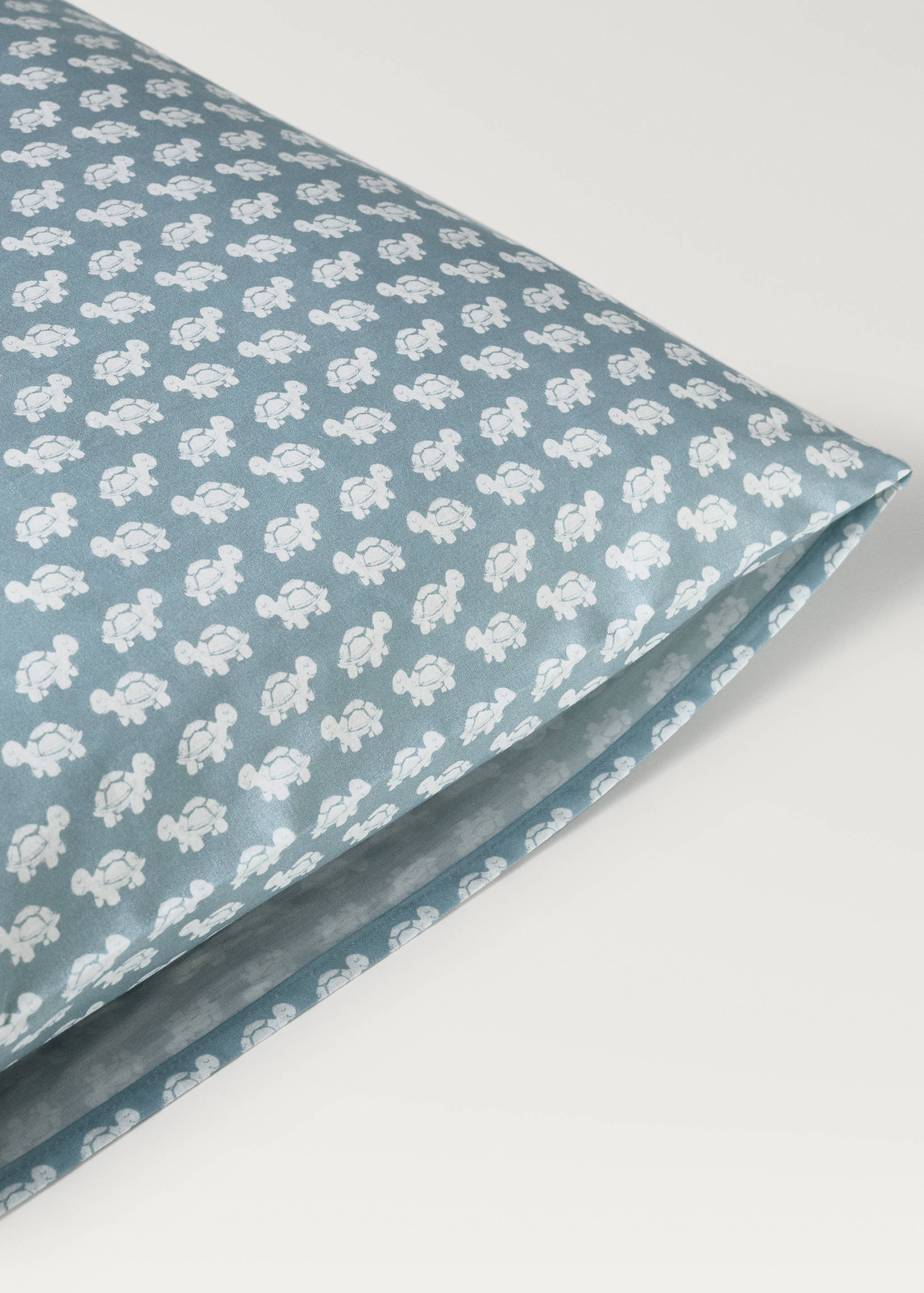 Mönstrat kuddfodral för barn i bomullspercale 50x75 cm - Detaljer om artikeln 2