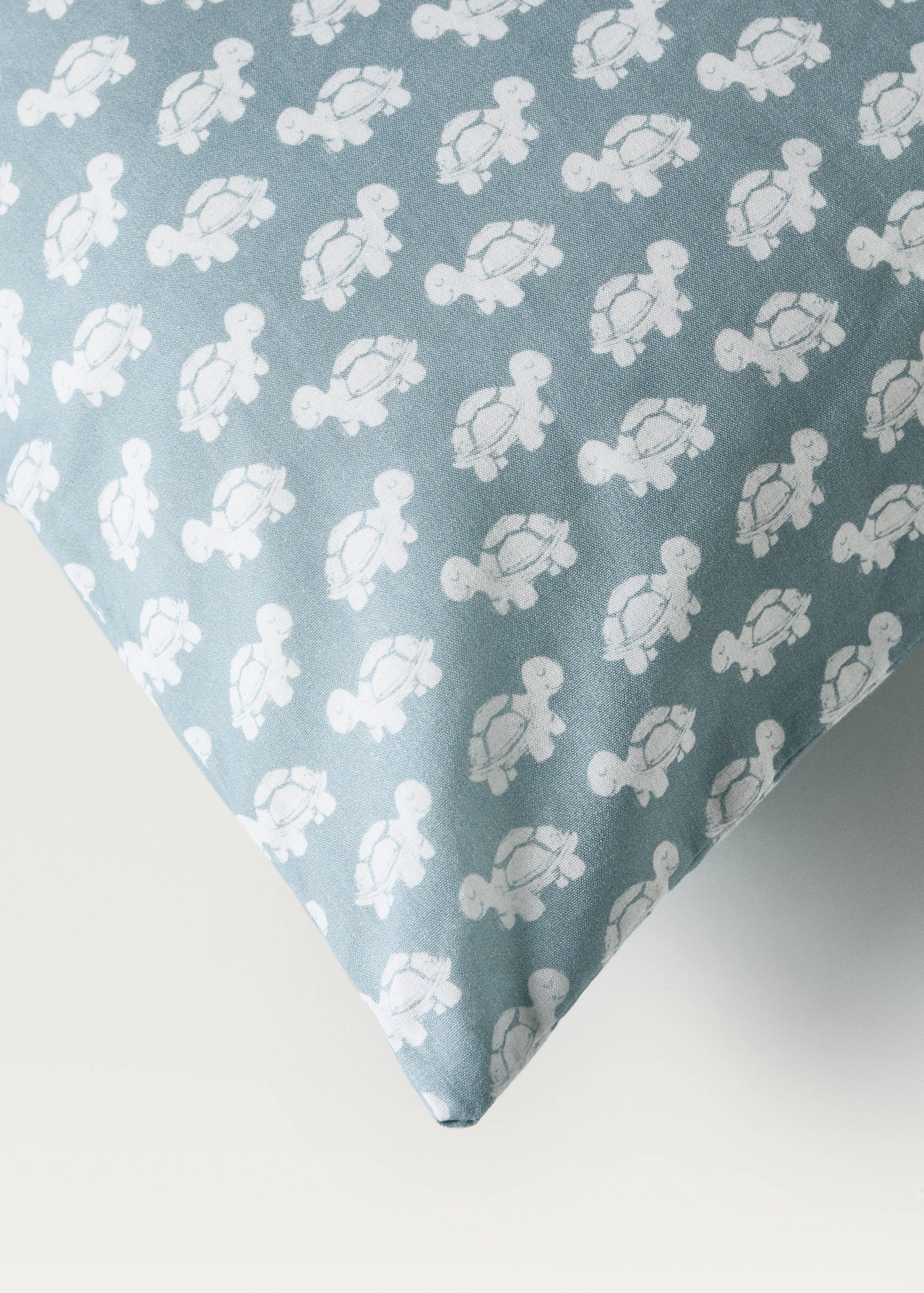 Mönstrat kuddfodral för barn i bomullspercale 50x75 cm - Detaljer om artikeln 3