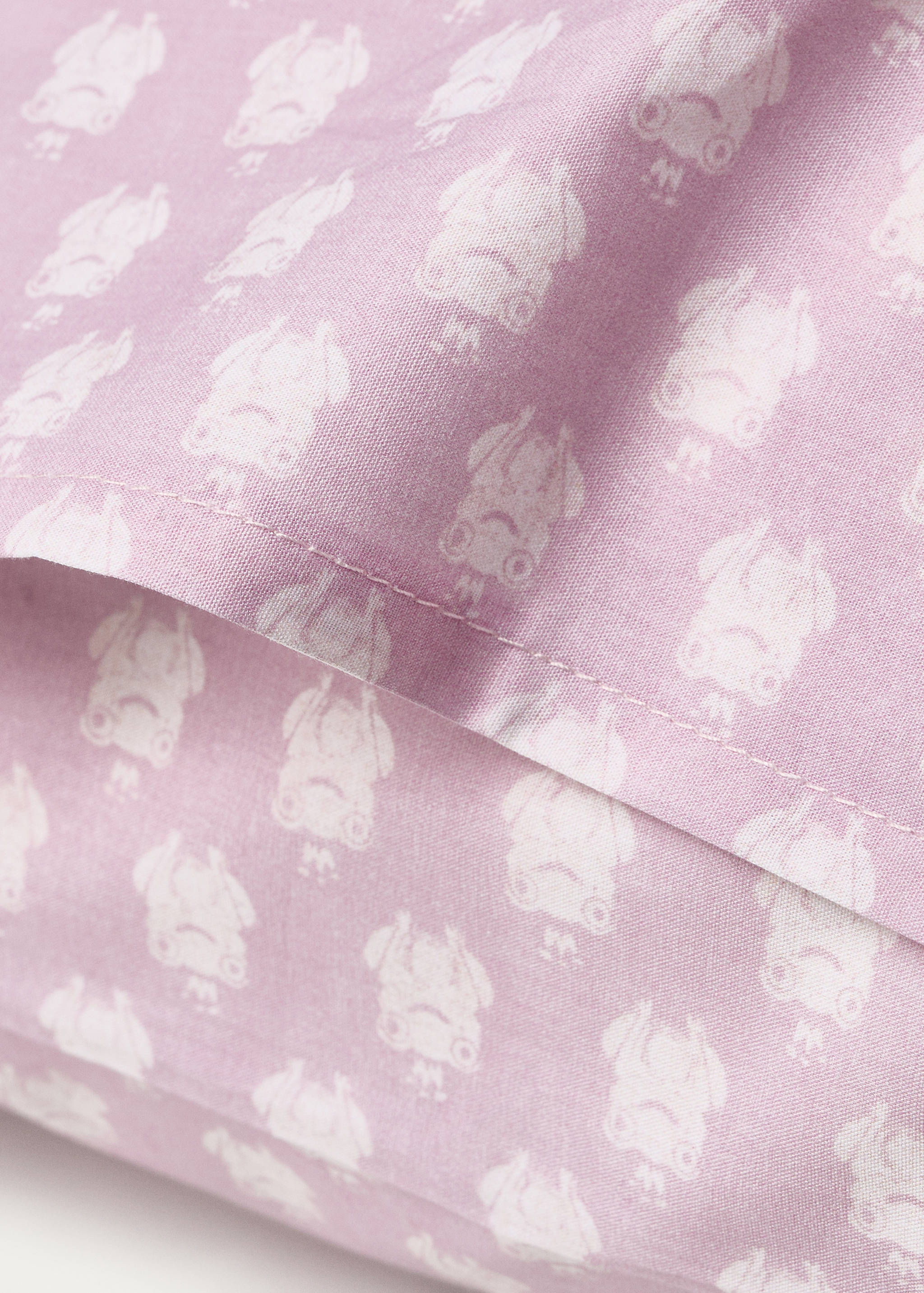 Mönstrat kuddfodral för barn i bomullspercale 50x75 cm - Detaljer om artikeln 1