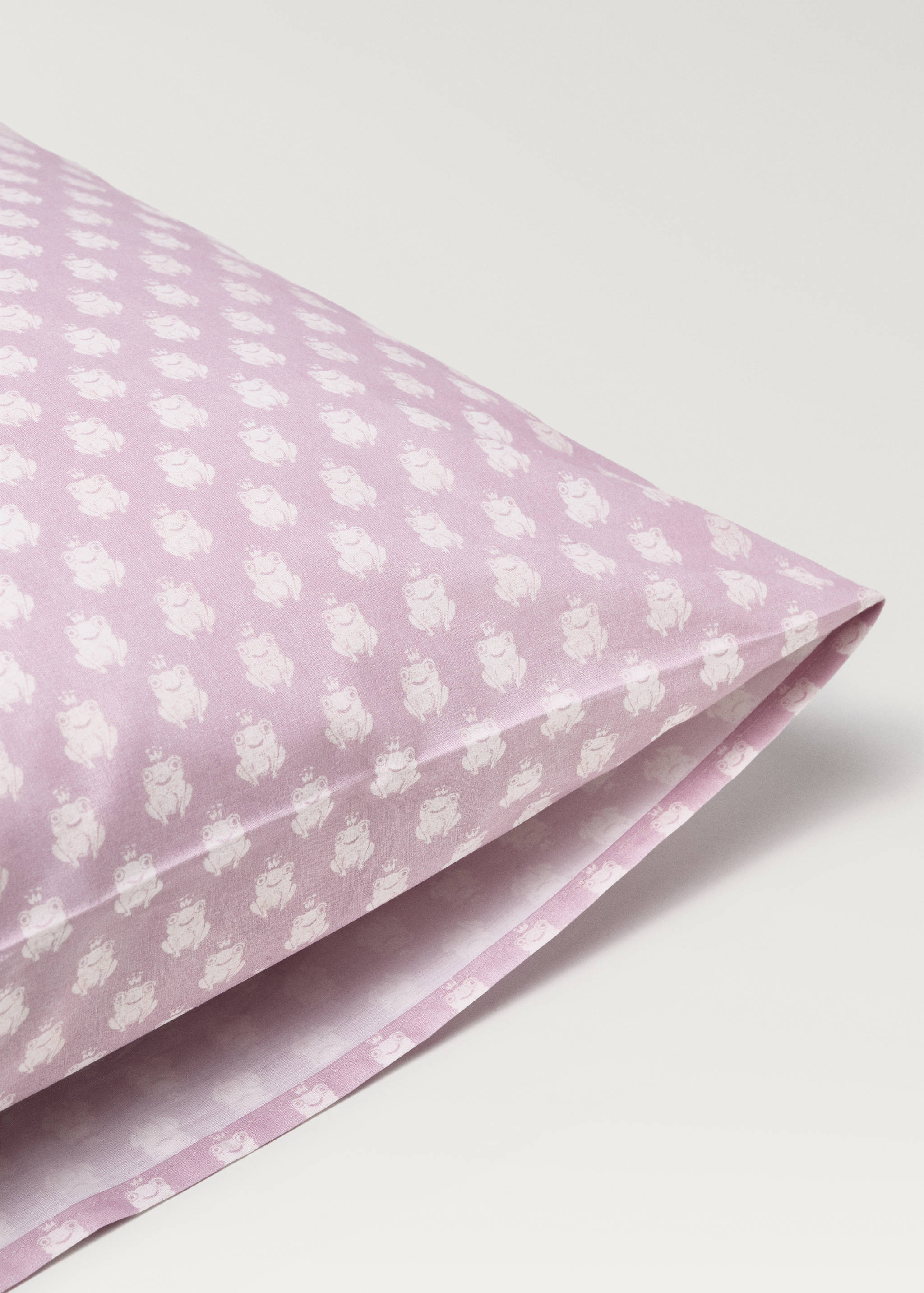 Mönstrat kuddfodral för barn i bomullspercale 50x75 cm - Detaljer om artikeln 2