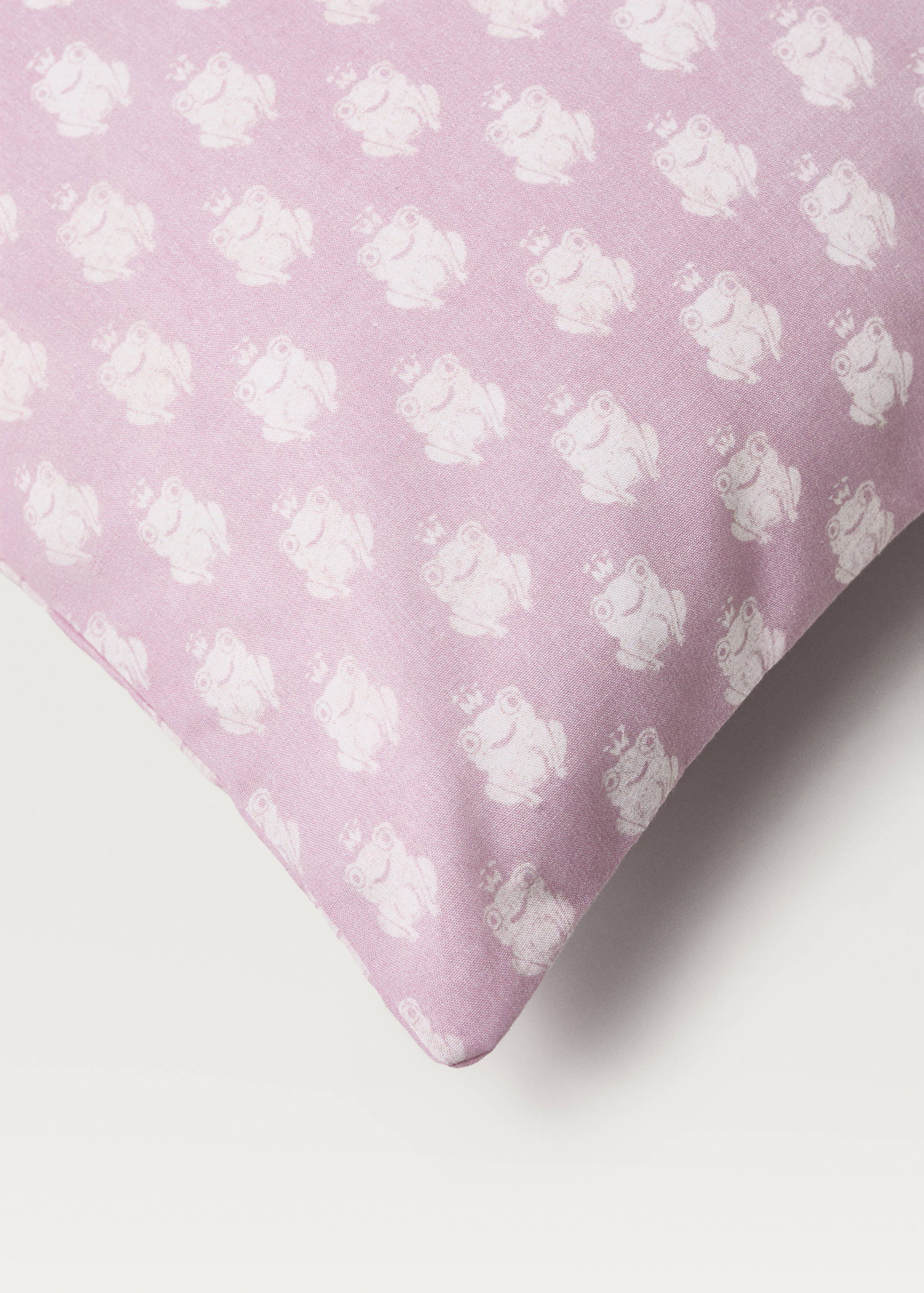 Mönstrat kuddfodral för barn i bomullspercale 50x75 cm - Detaljer om artikeln 3