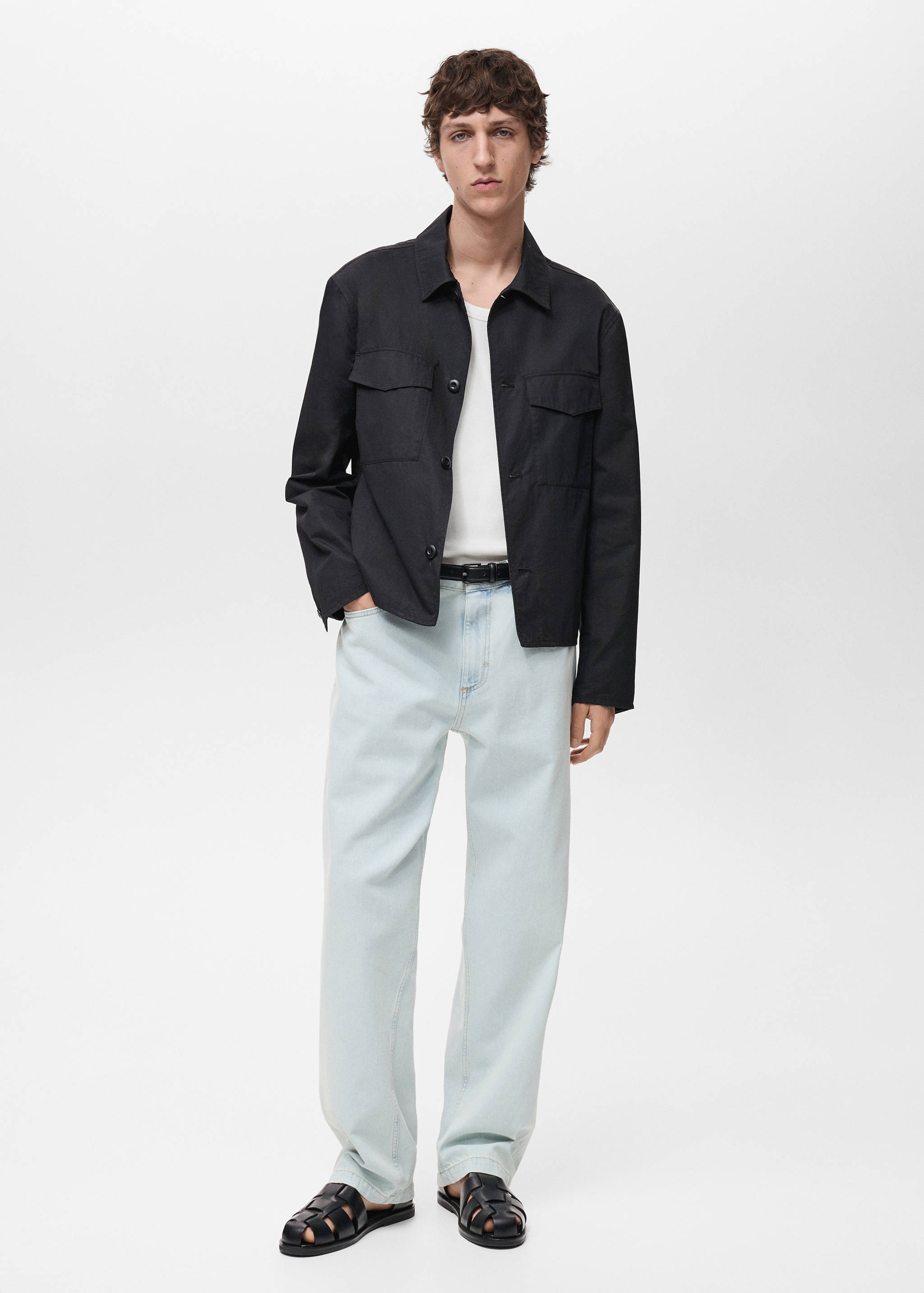 休闲版型棉质外套 - null