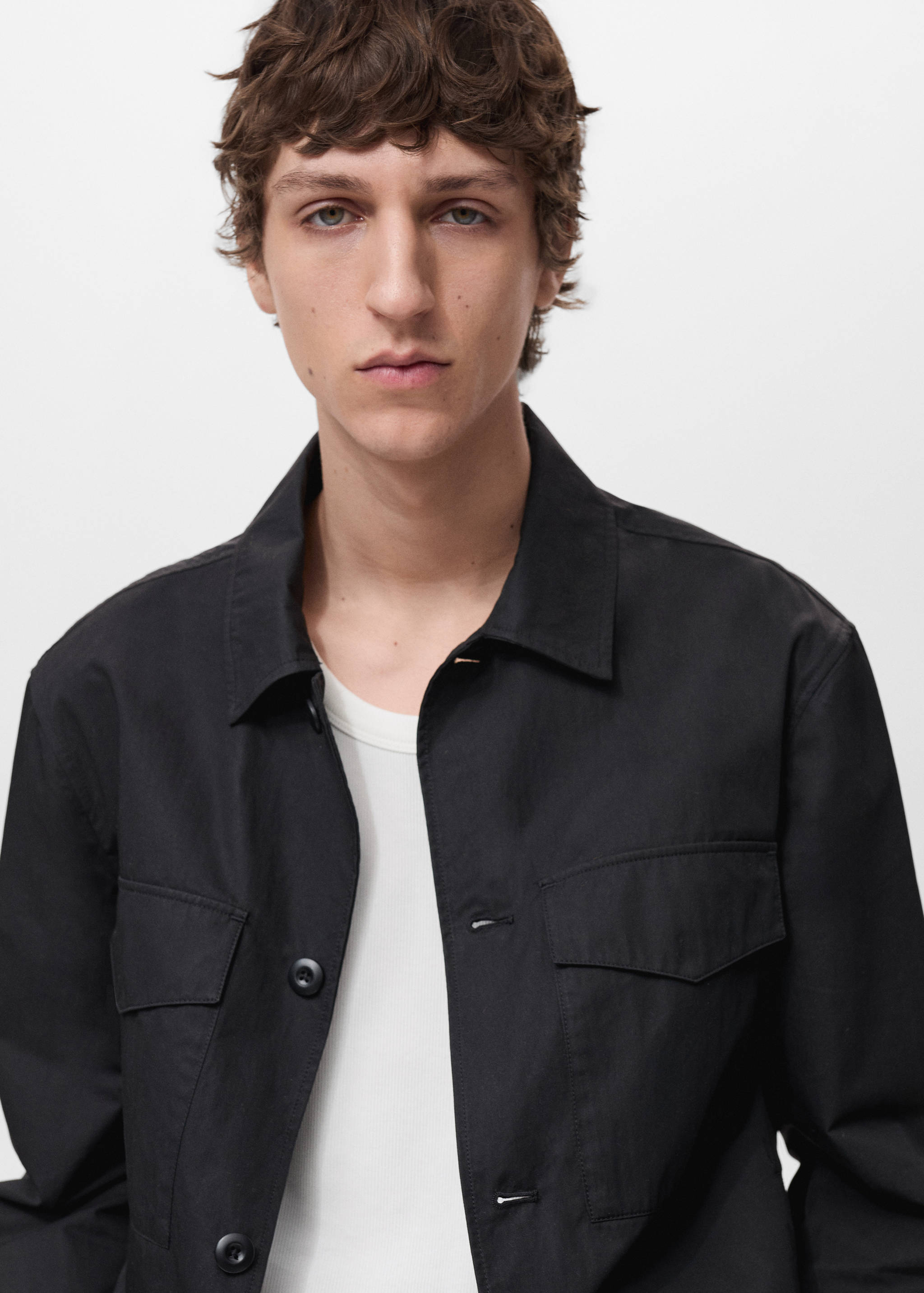 休闲版型棉质外套 - null