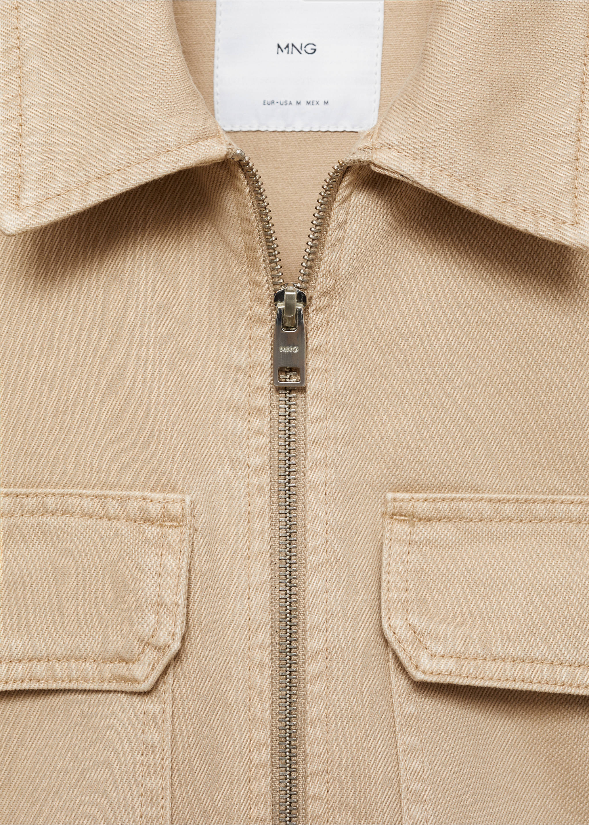 Cazadora vaquera bolsillos - Detalle del artículo 8, Beige. Ref: 87004401-00.
