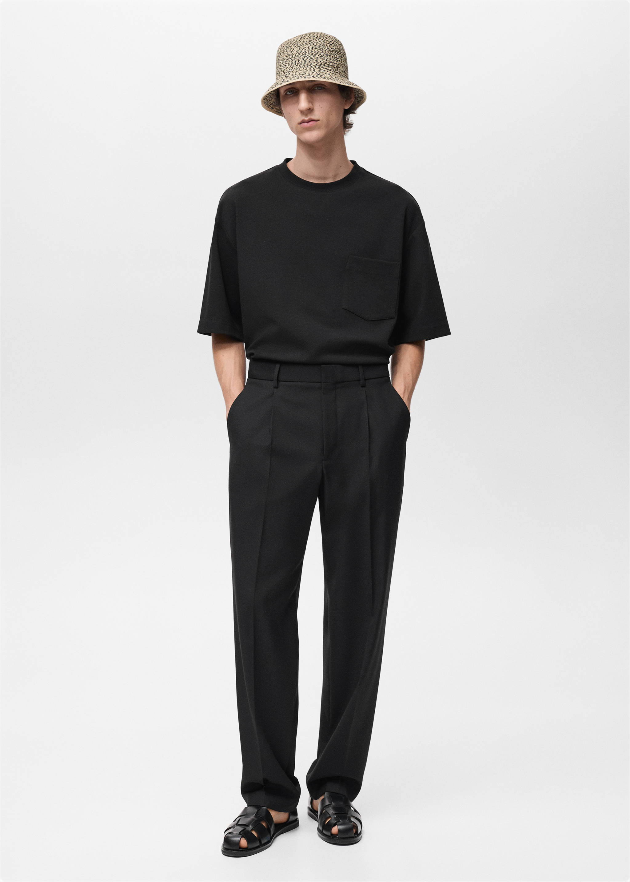 Oversized t-shirt with pocket - General plane