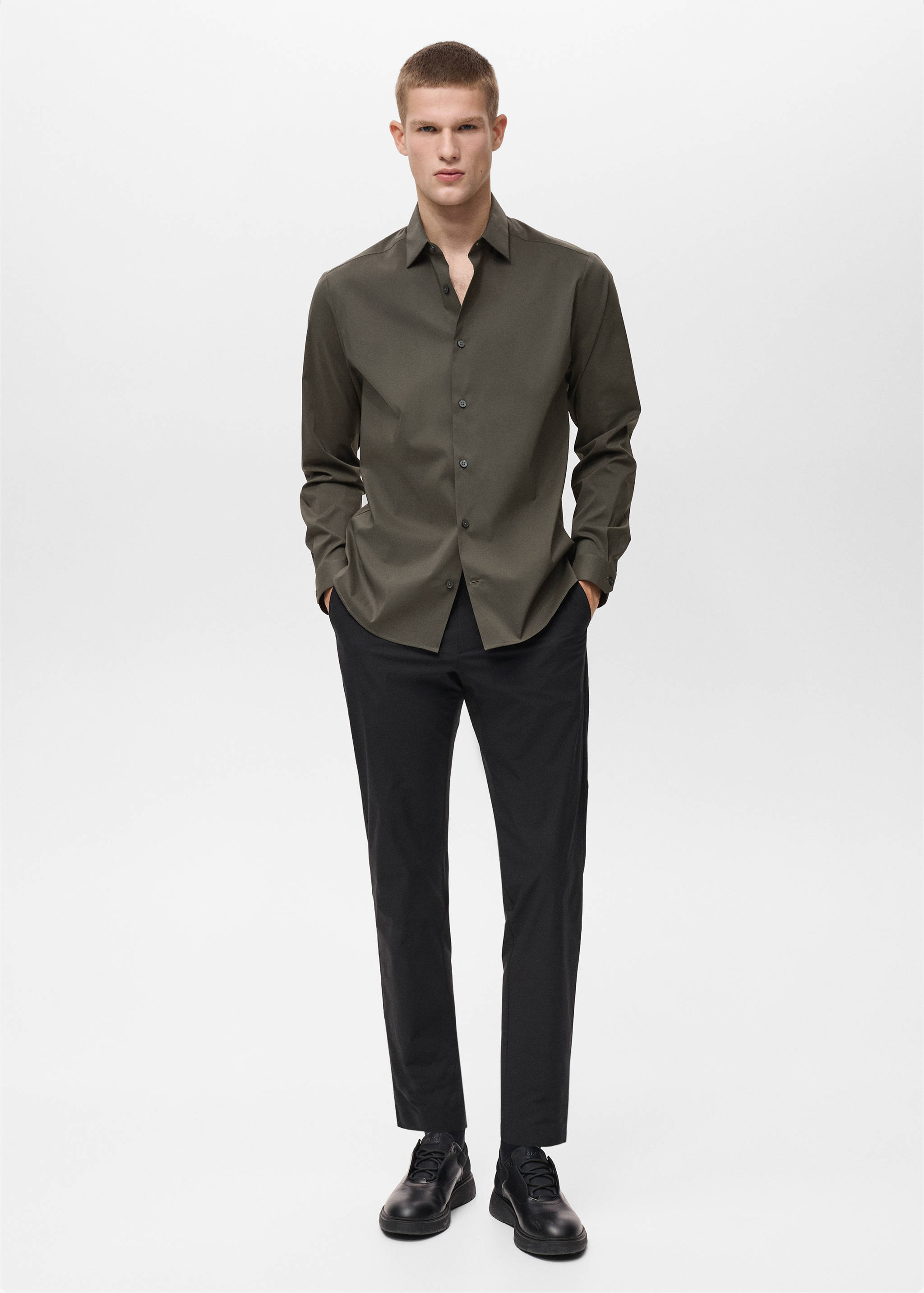 Chemise comfort stretch non-iron - Plan général