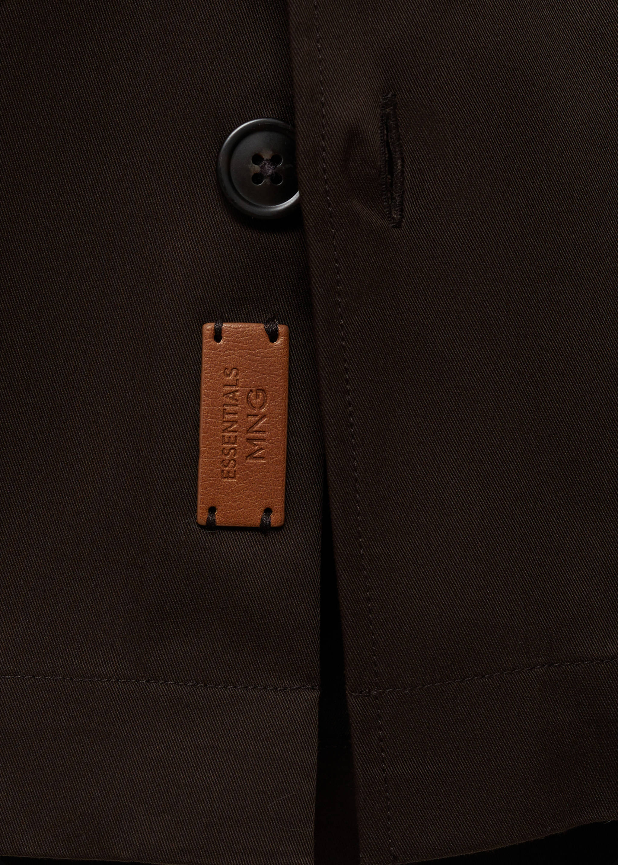 Regular-fit cotton overshirt with pockets - Details of the article 8