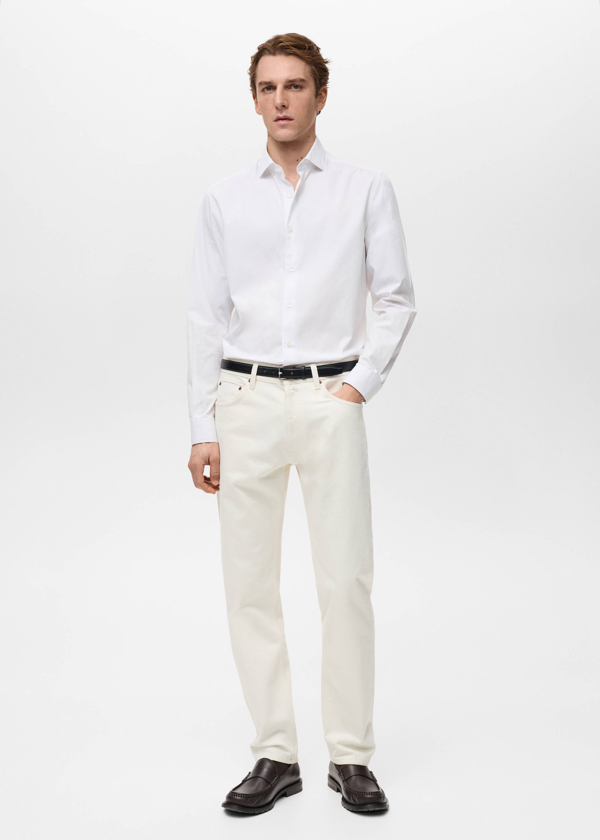 100% cotton striped shirt - General plane