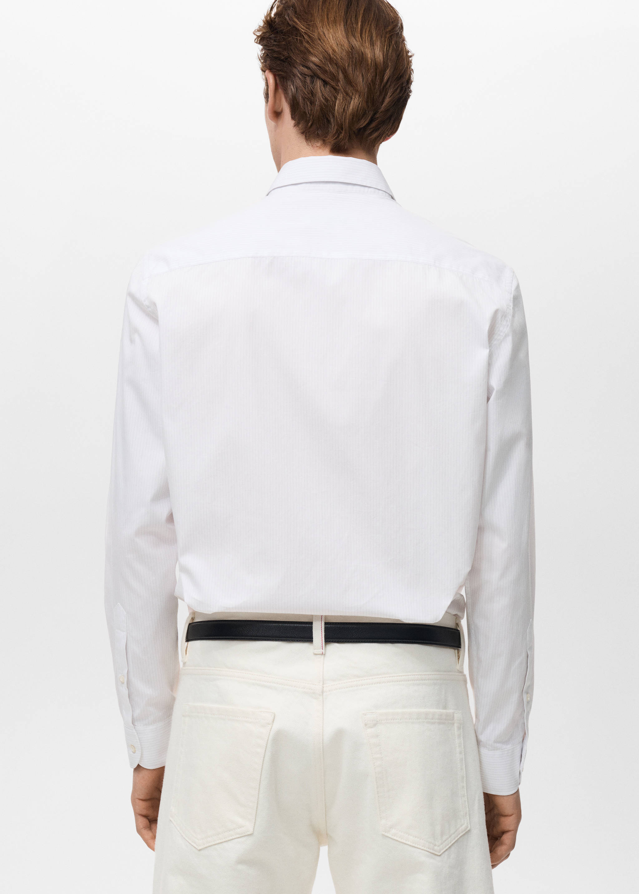 100% cotton striped shirt - Reverse of the article