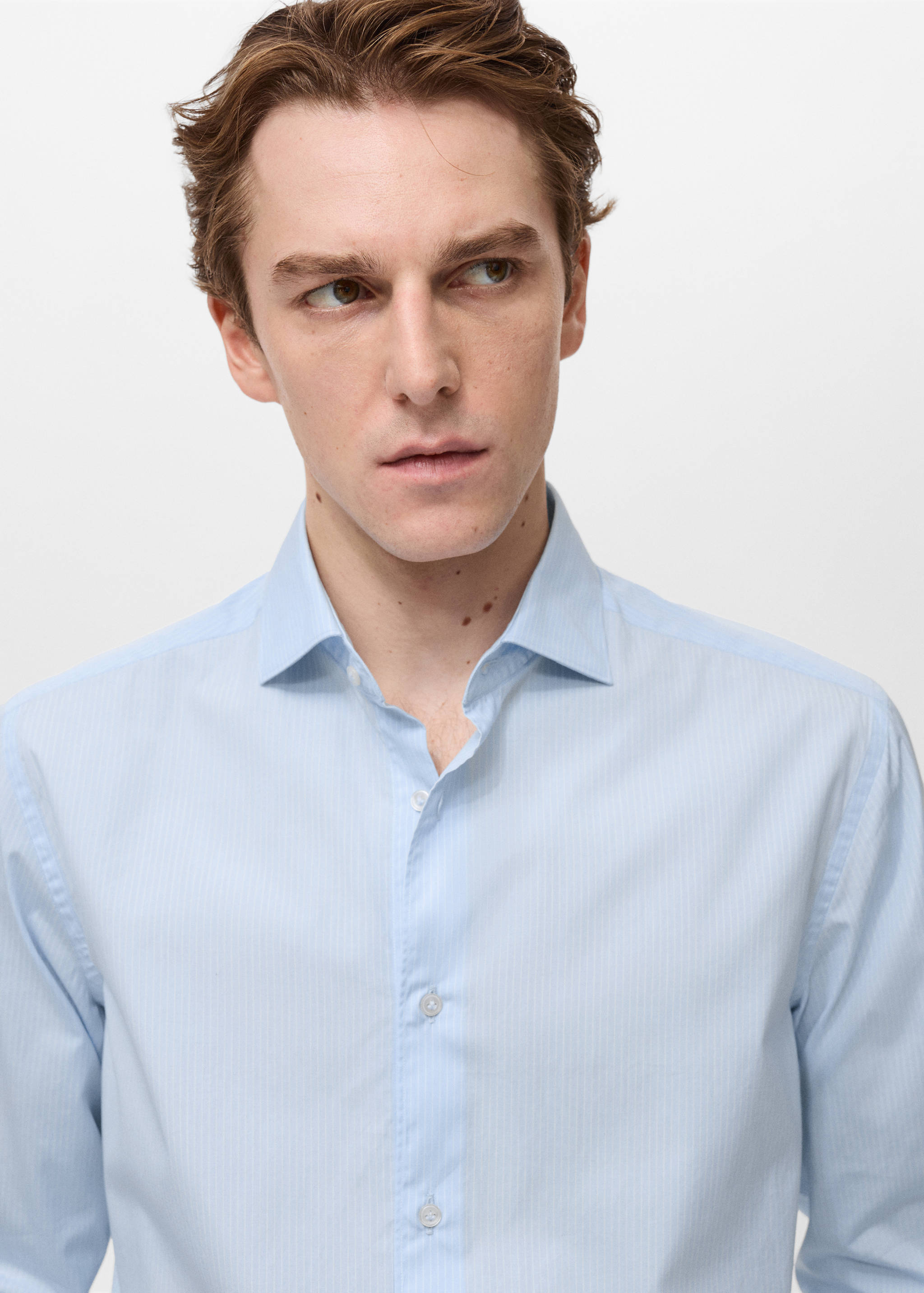 Randig skjorta 100 % bomull - Detaljer om artikeln 1