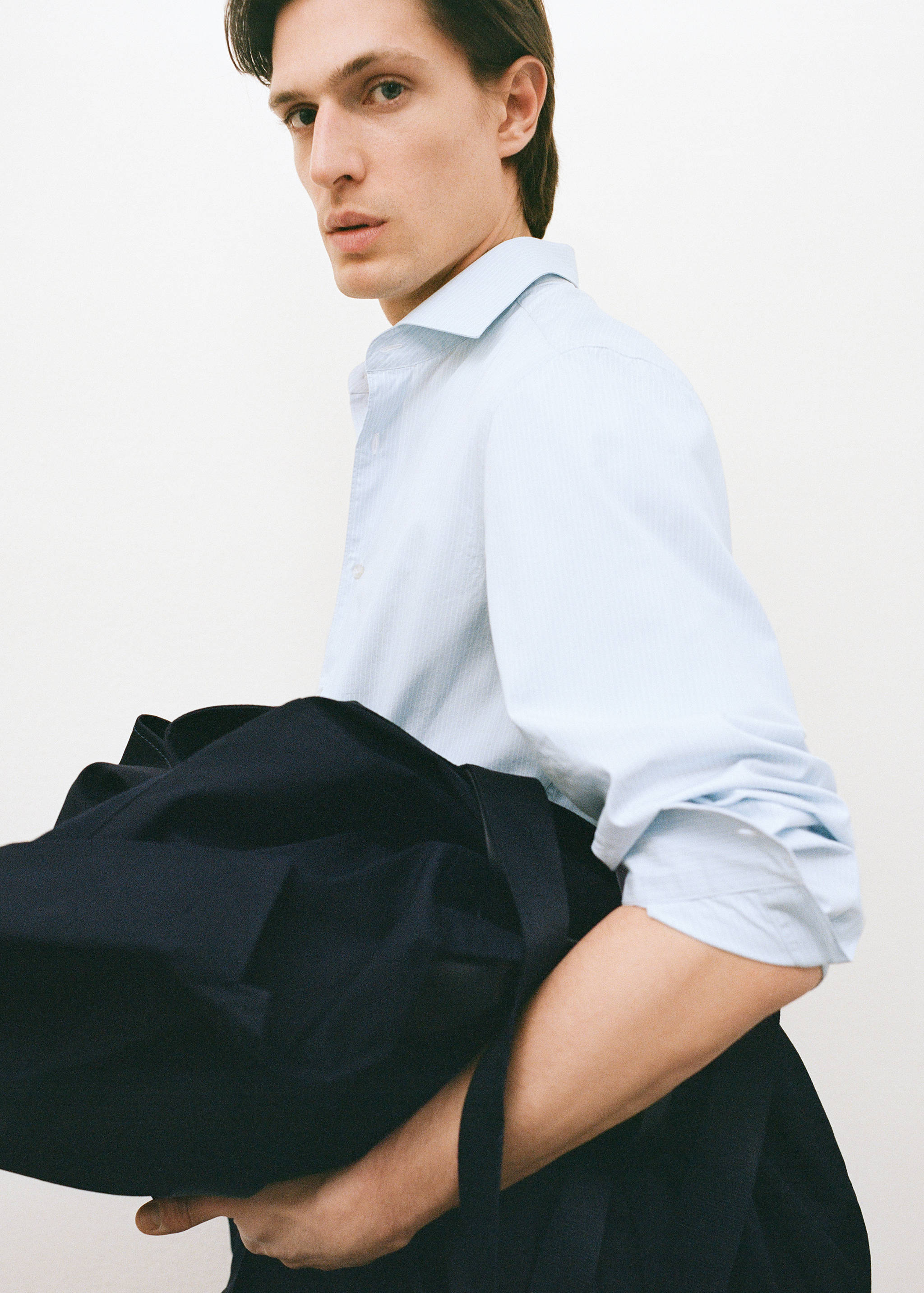 Randig skjorta 100 % bomull - Detaljer om artikeln 3