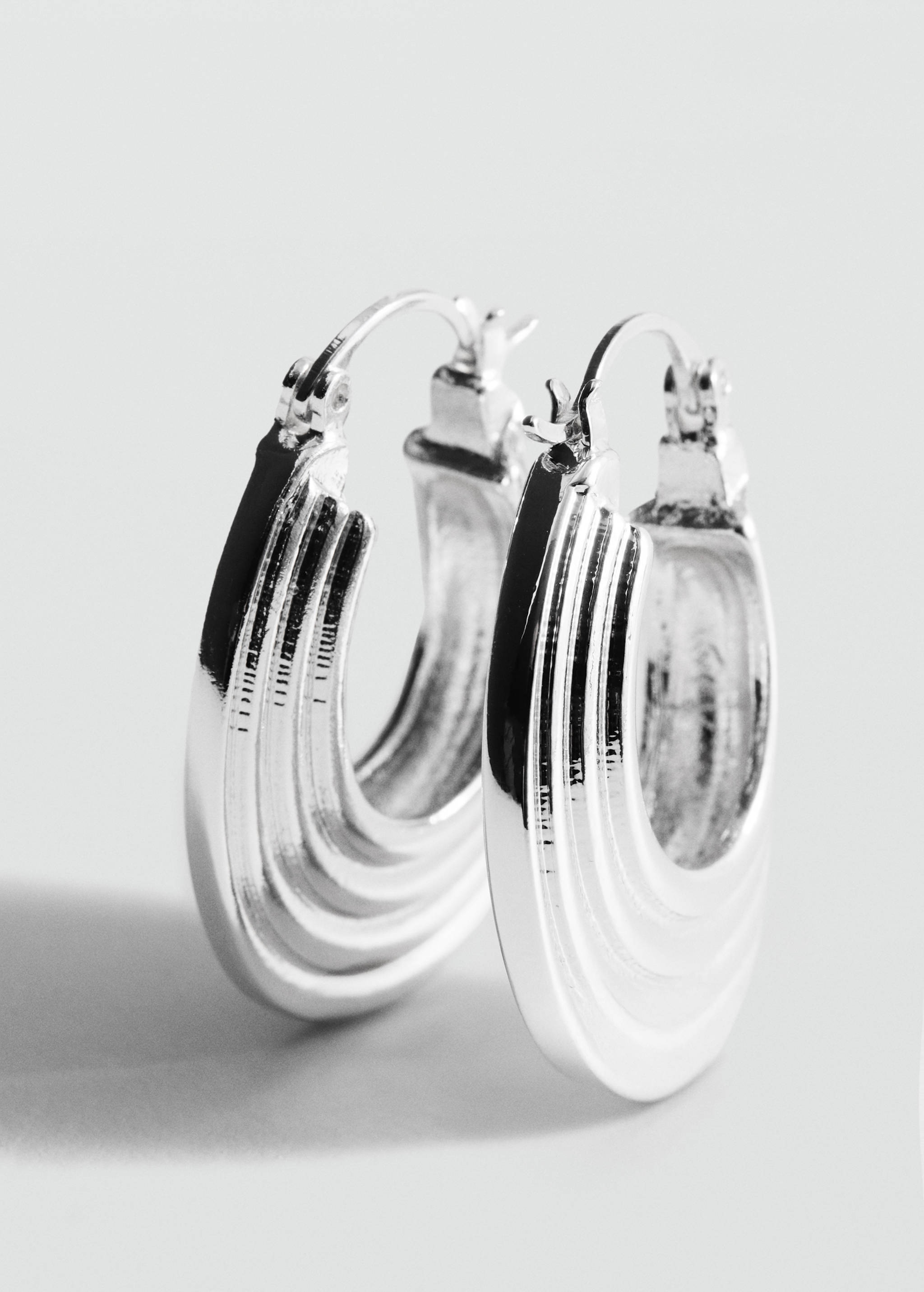 Pendientes aro relieve - Plano medio