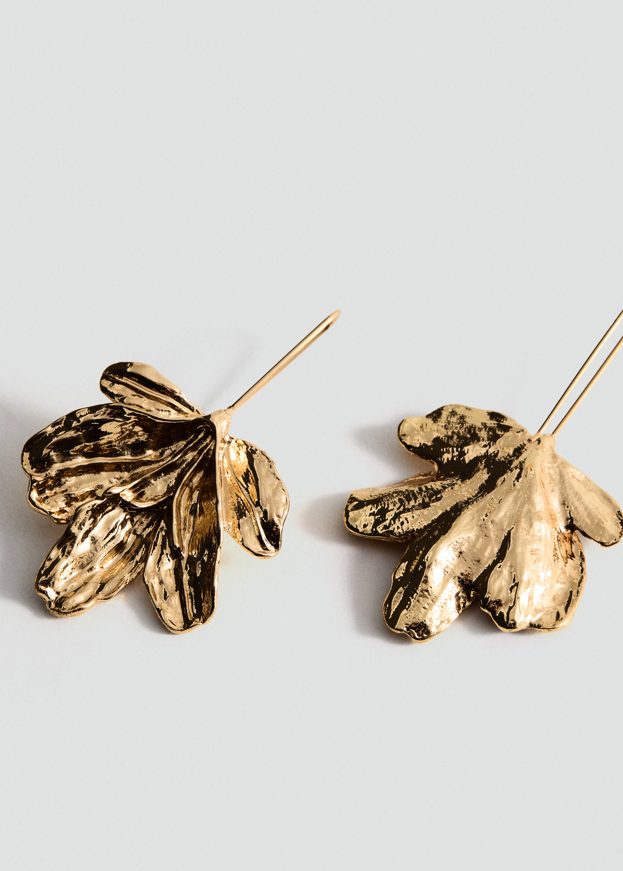 Hanging floral earrings - Medium plane