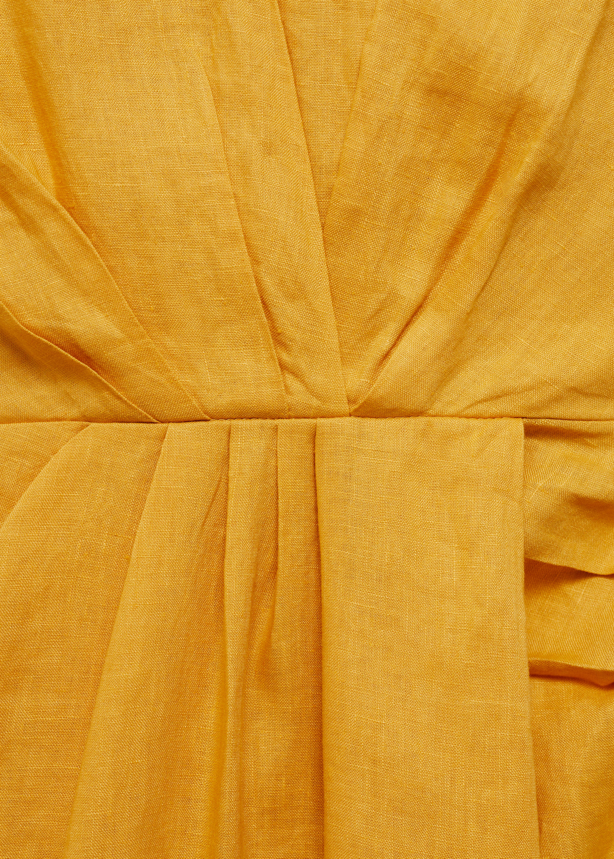Linen pleated midi-dress - Details of the article 8