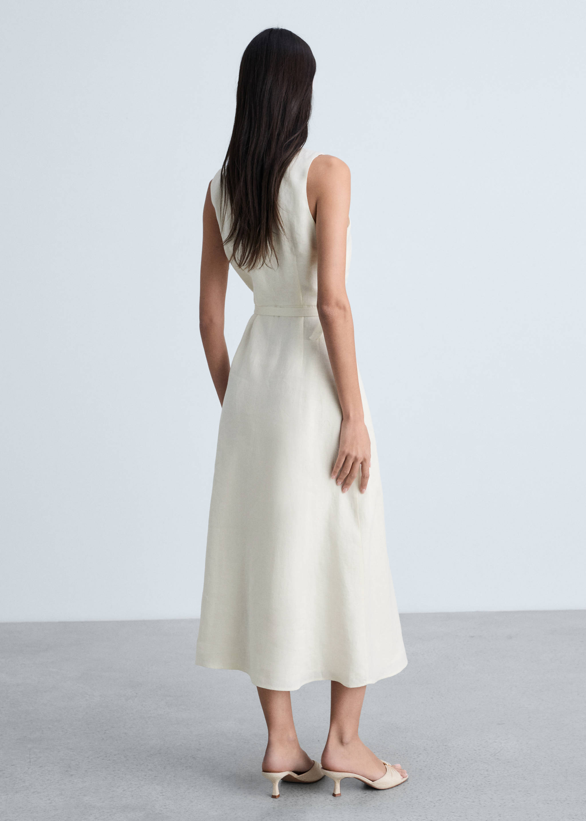 Robe lin liserés contrastés - Verso de l’article