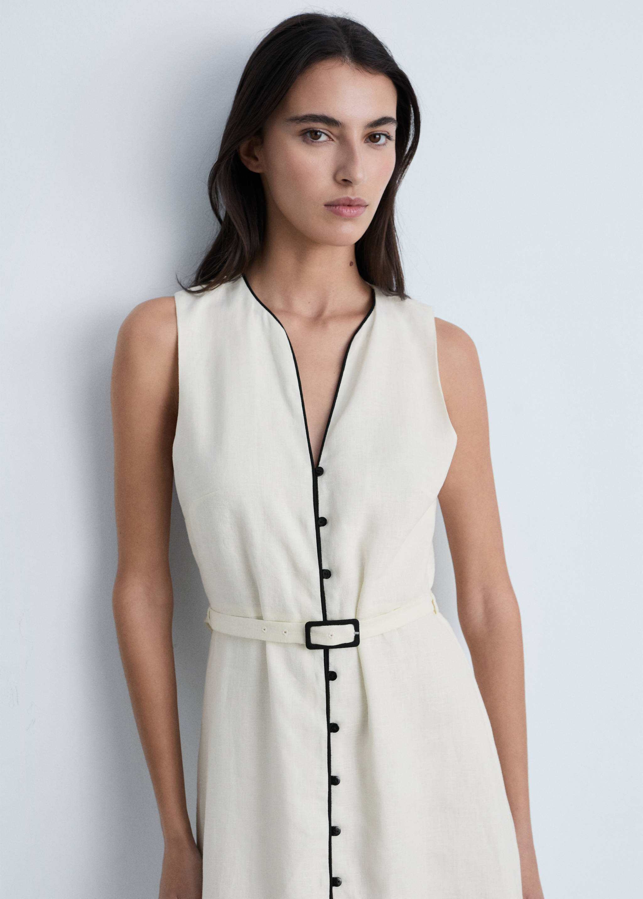 Robe lin liserés contrastés - Détail de l'article 2