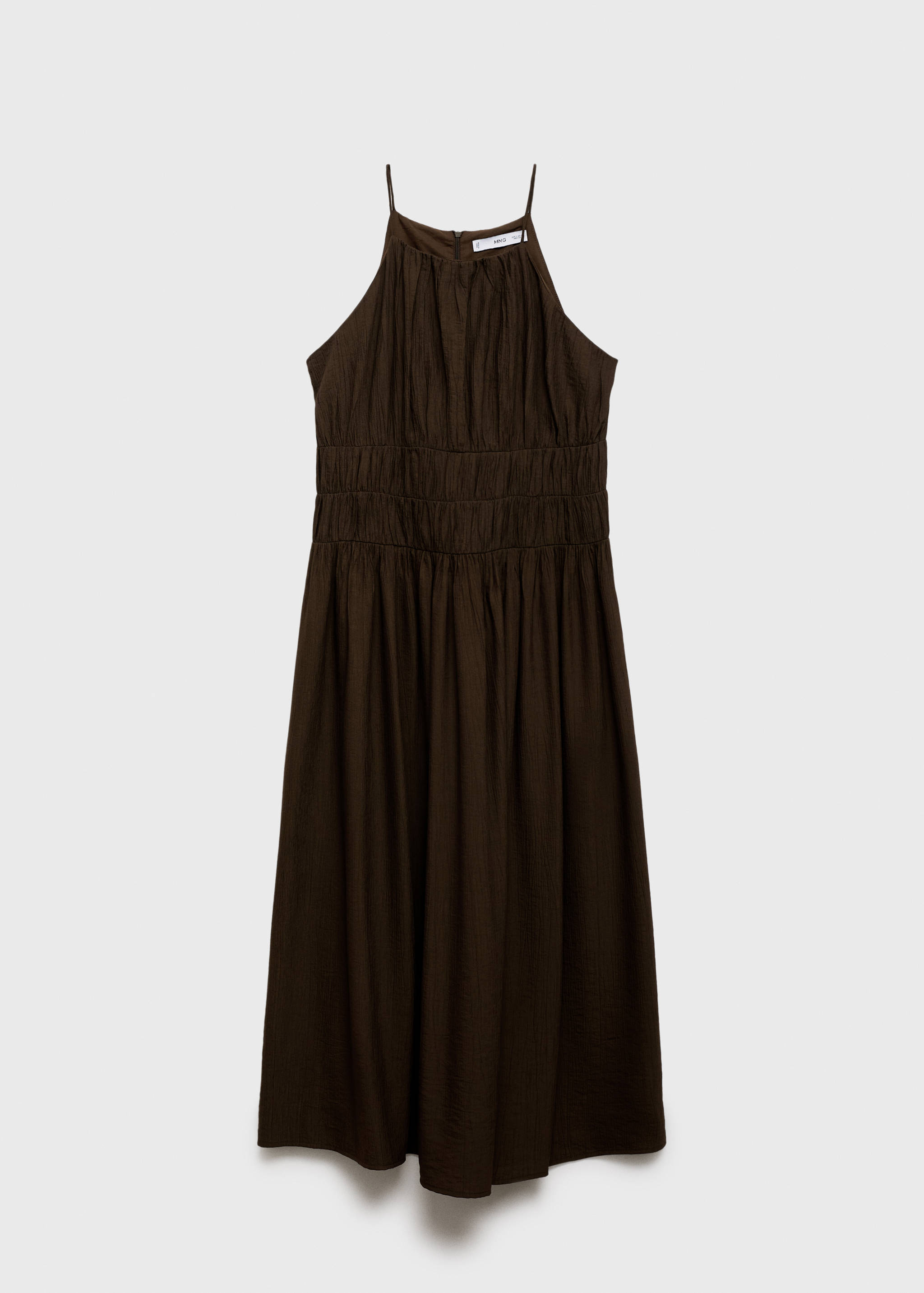 Midi-dress with gathered waist - Article without model