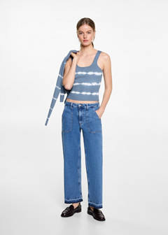 Tie-dye effect top — Sky Blue 2