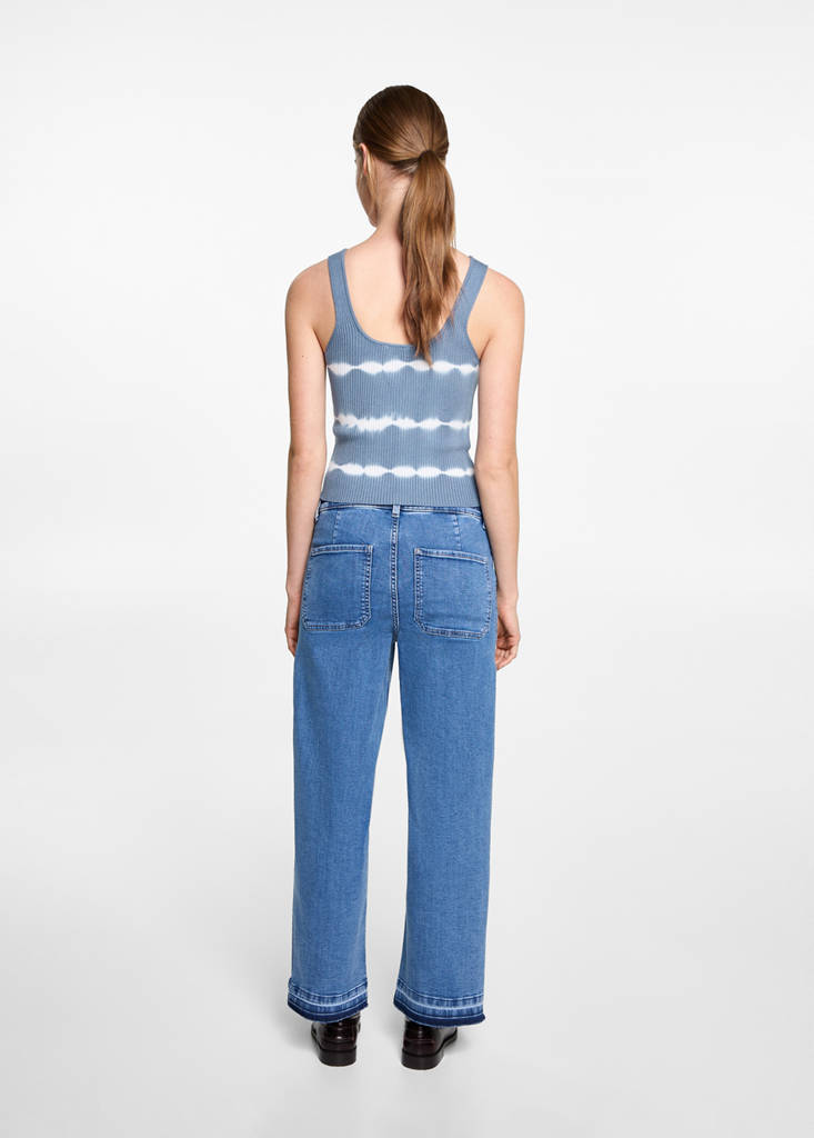 Tie-dye effect top — Sky Blue