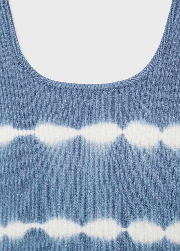 Tie-dye effect top — Sky Blue