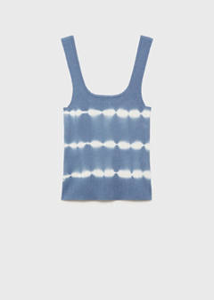Tie-dye effect top — Sky Blue 3