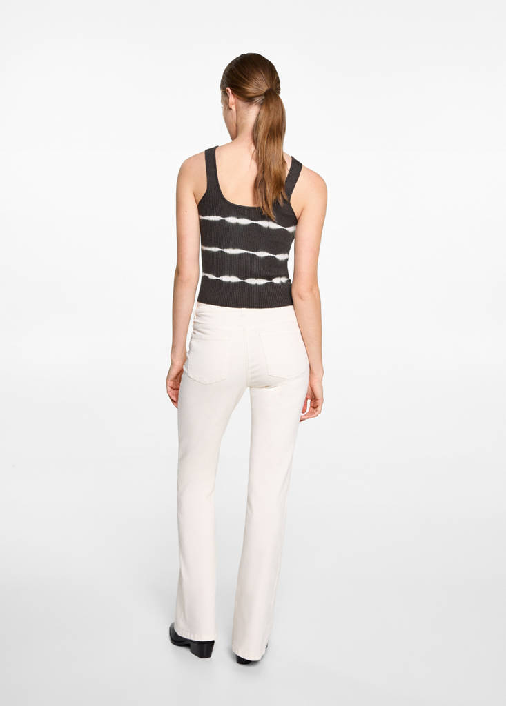 Tie-dye effect top — Charcoal